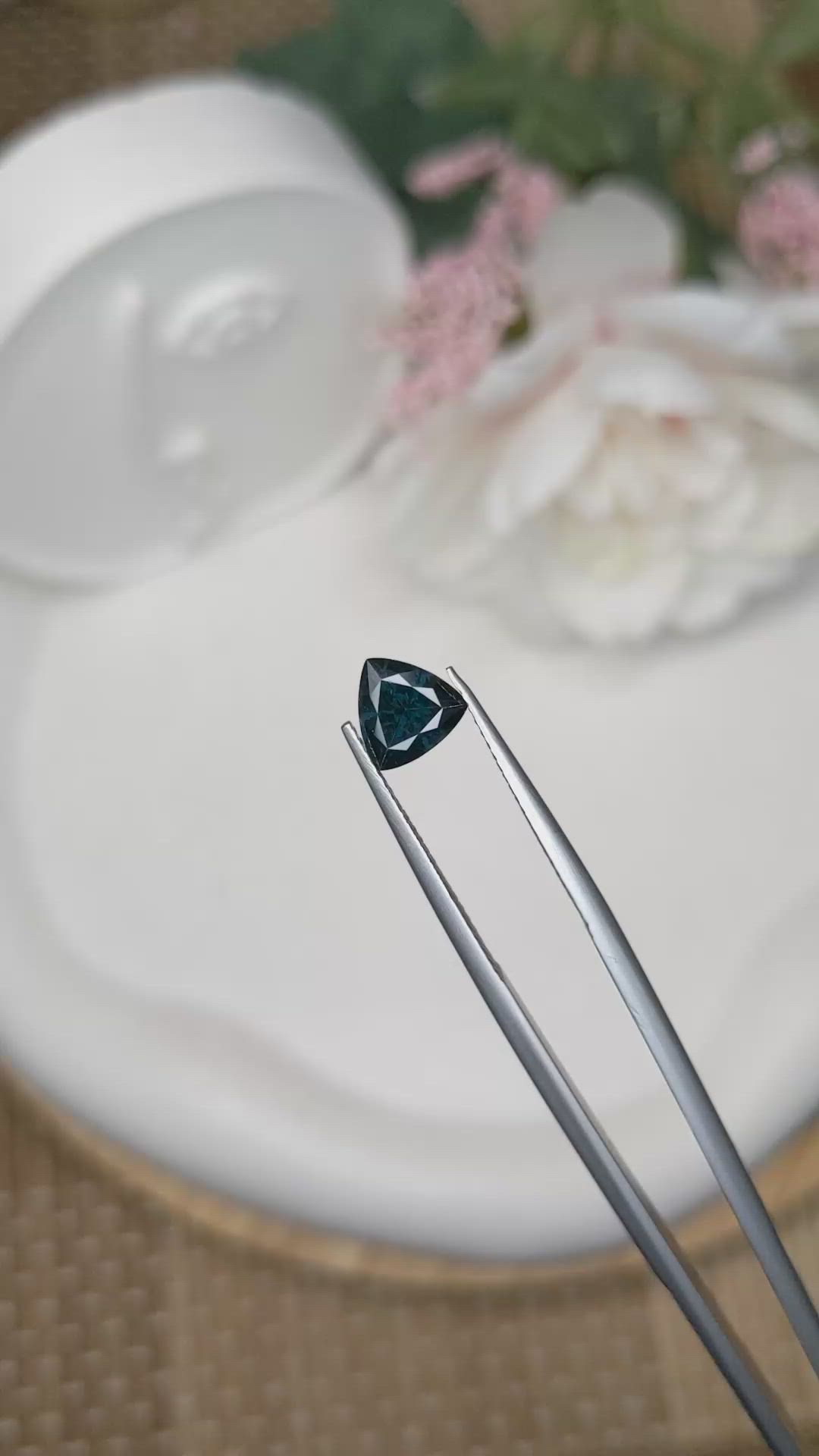 1.26 Ct. Blue Spinel from Ceylon (Sri Lanka) Size Video