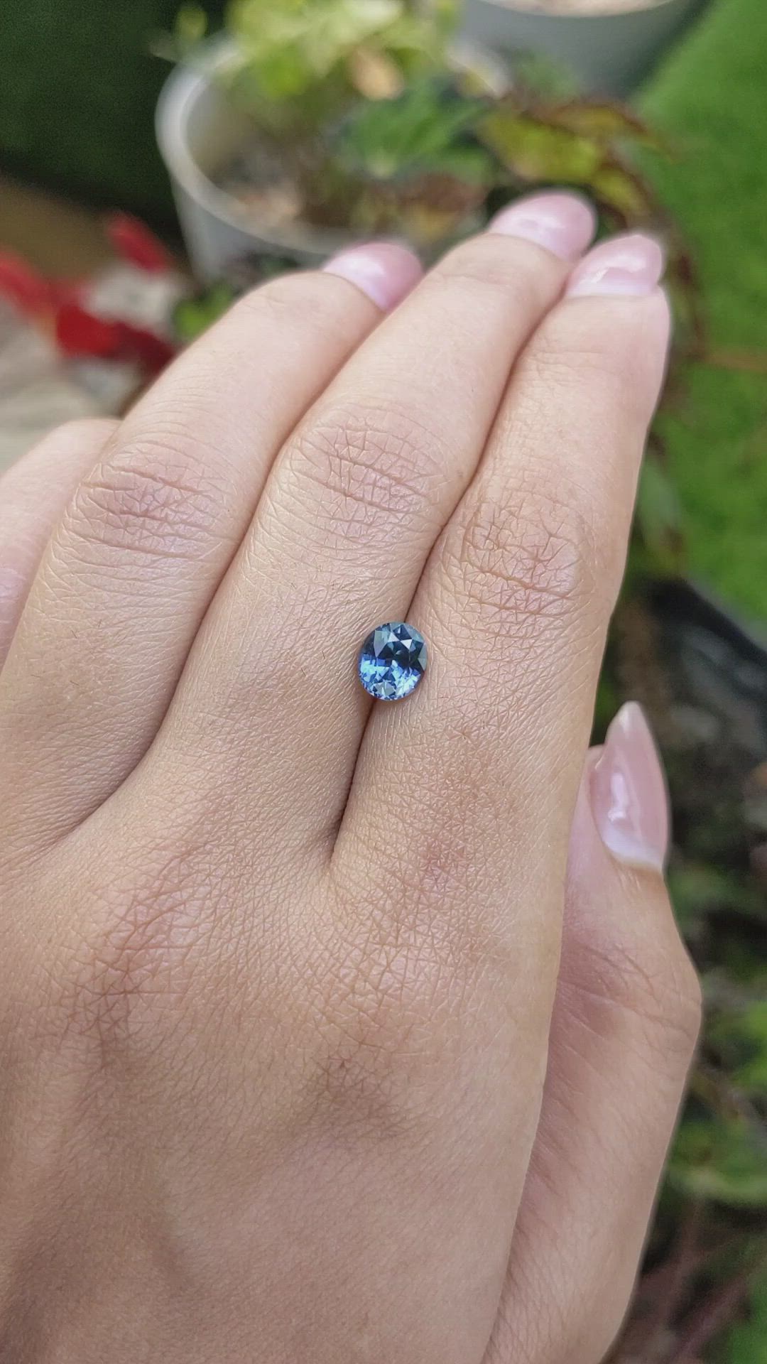 1.16 Ct. Blue Spinel from Ceylon (Sri Lanka) Size Video