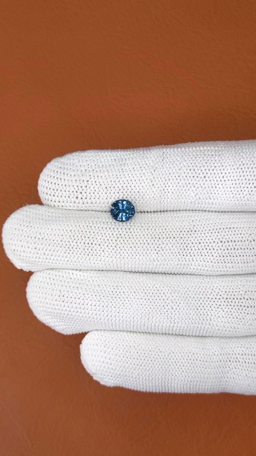 1.16 Ct. Blue Spinel from Ceylon (Sri Lanka) Size Video