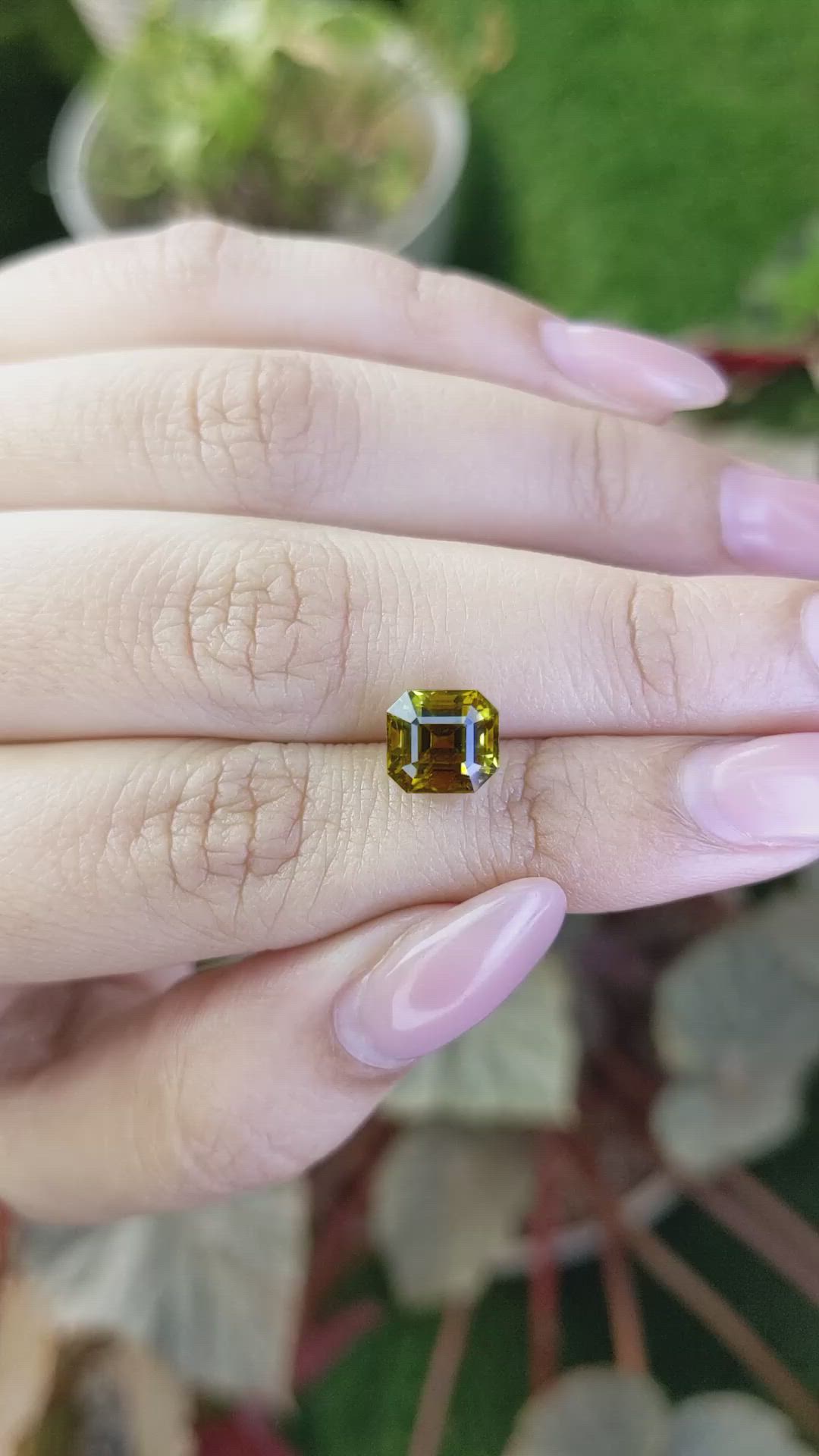 3.15 Ct. Brownish Yellow Tourmaline from Ceylon (Sri Lanka) Size Video