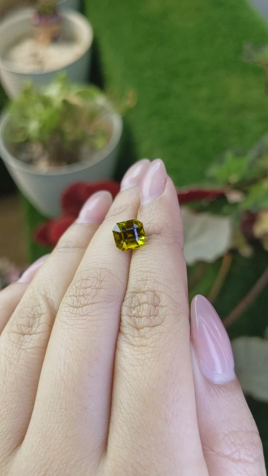 3.15 Ct. Brownish Yellow Tourmaline from Ceylon (Sri Lanka) Size Video