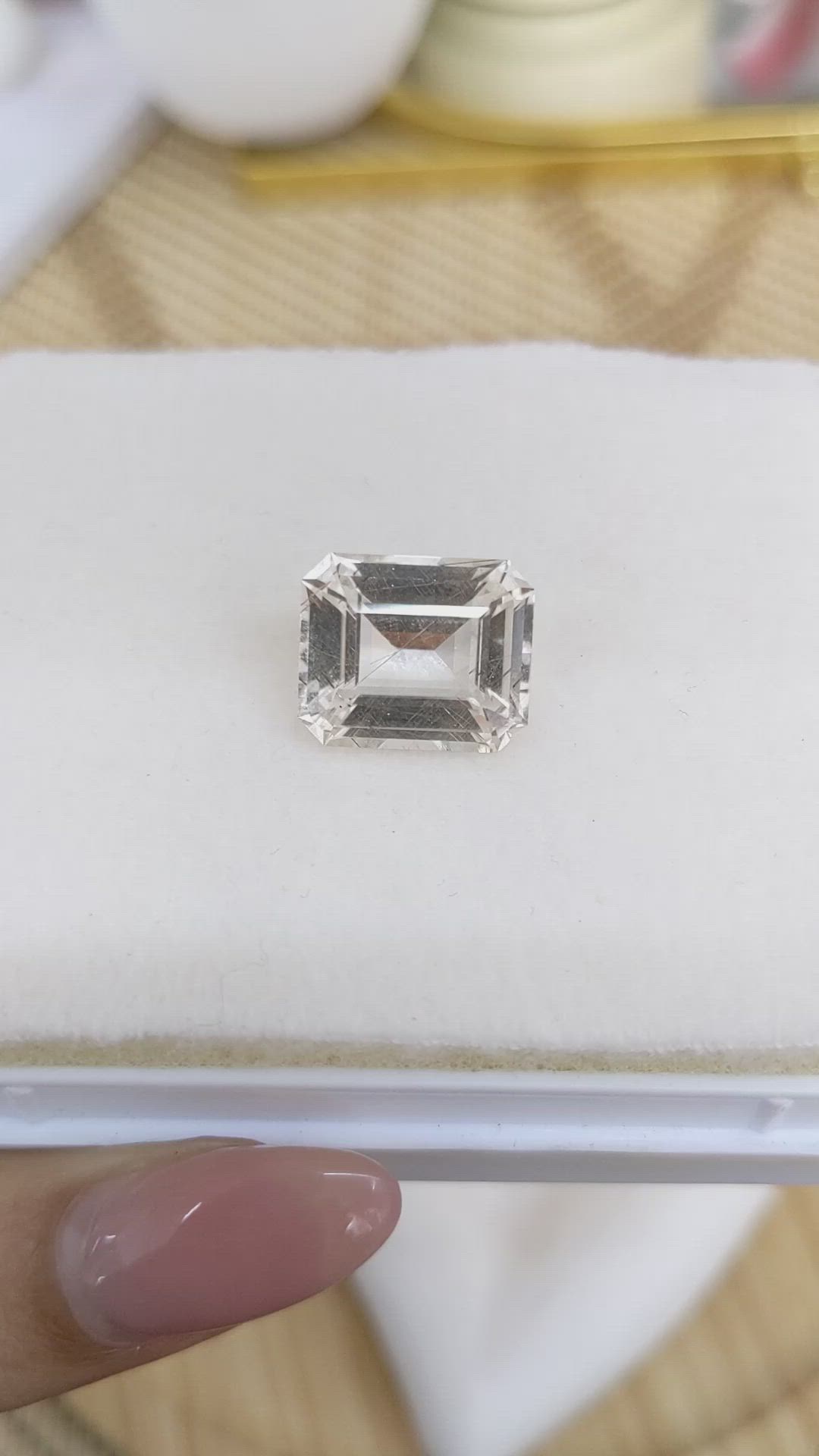 12.32 Ct. Yellow Topaz from Ceylon (Sri Lanka) Size Video