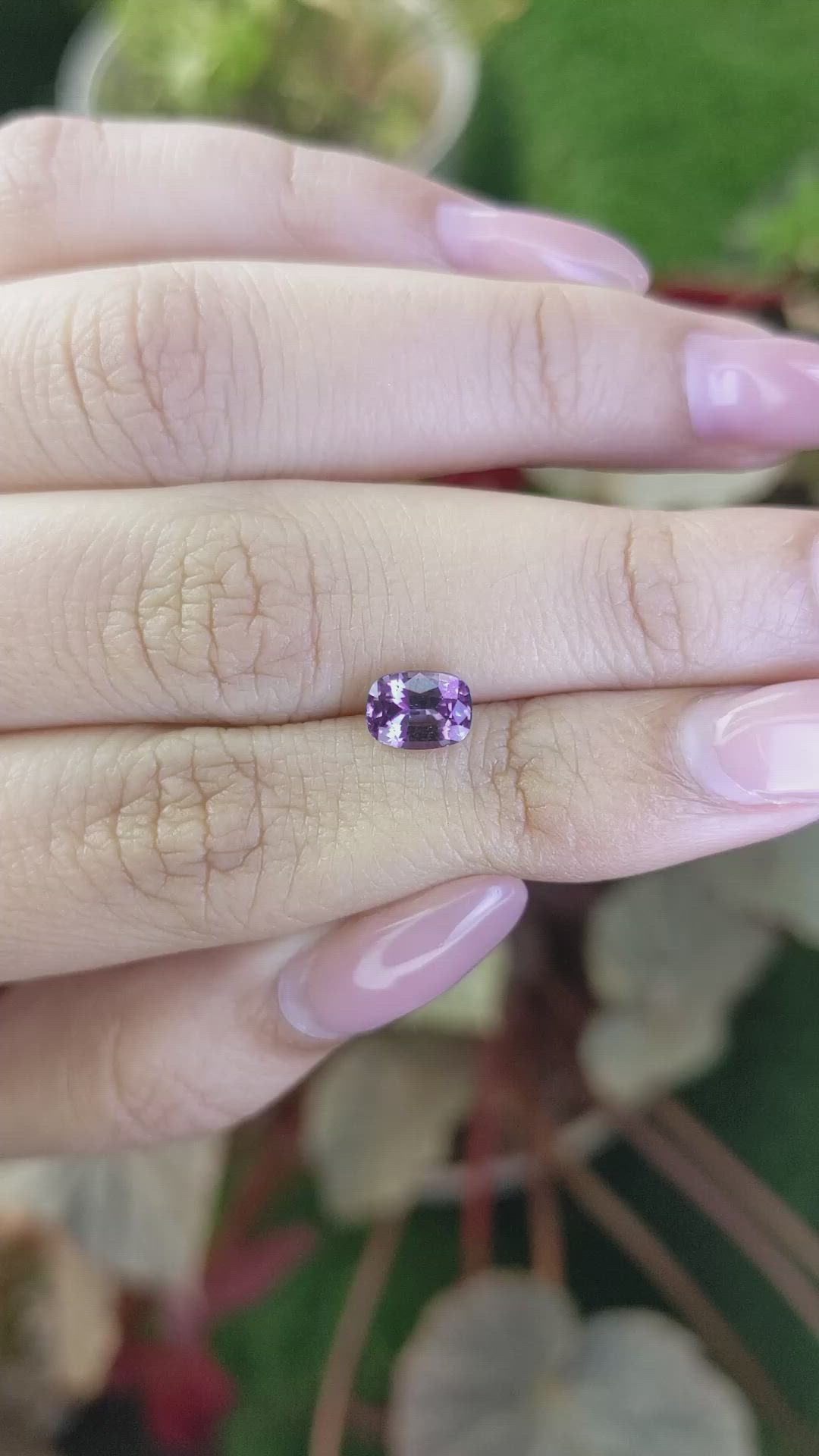 1.14 Ct. Purple Spinel from Ceylon (Sri Lanka) Size Video