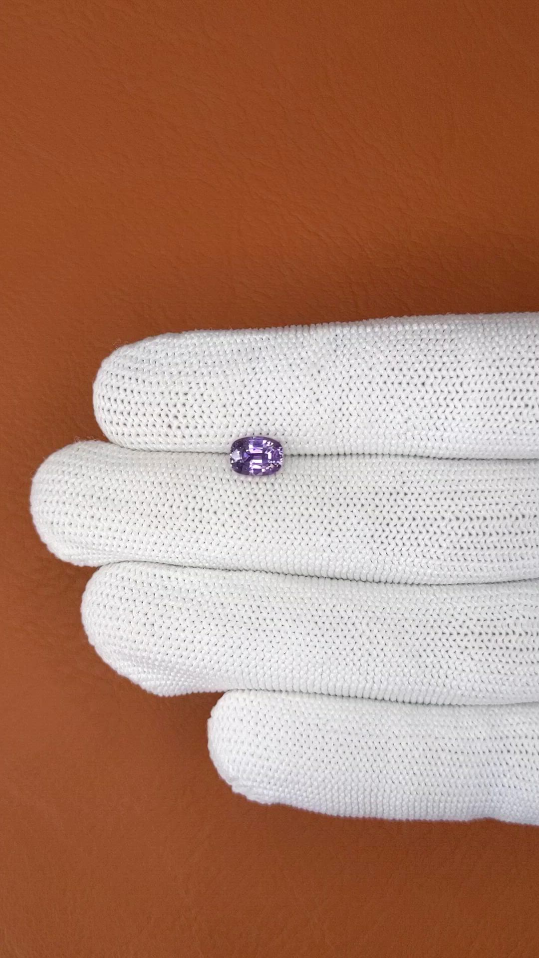 1.14 Ct. Purple Spinel from Ceylon (Sri Lanka) Size Video