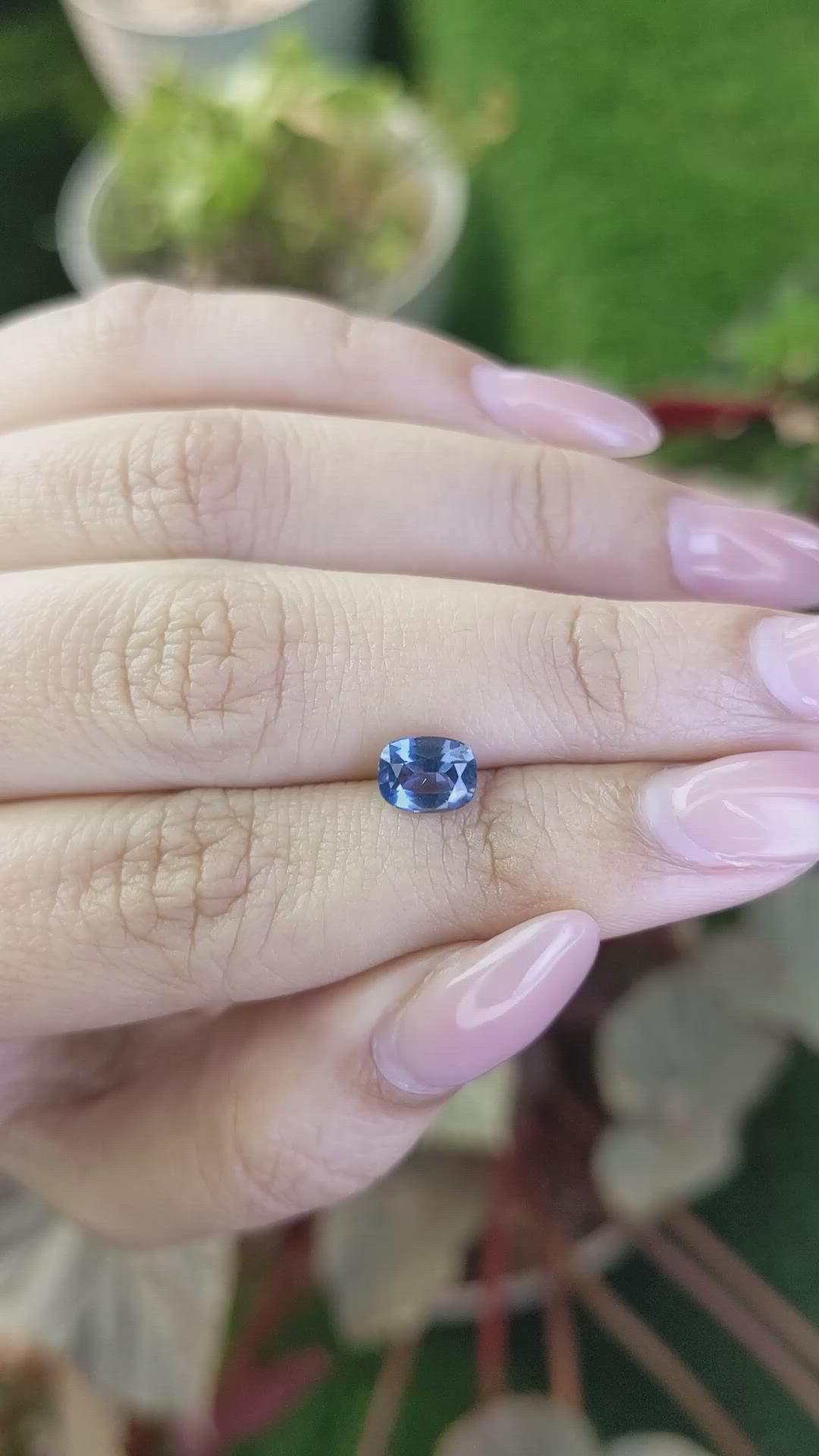 1.15 Ct. Blue Spinel from Ceylon (Sri Lanka) Size Video