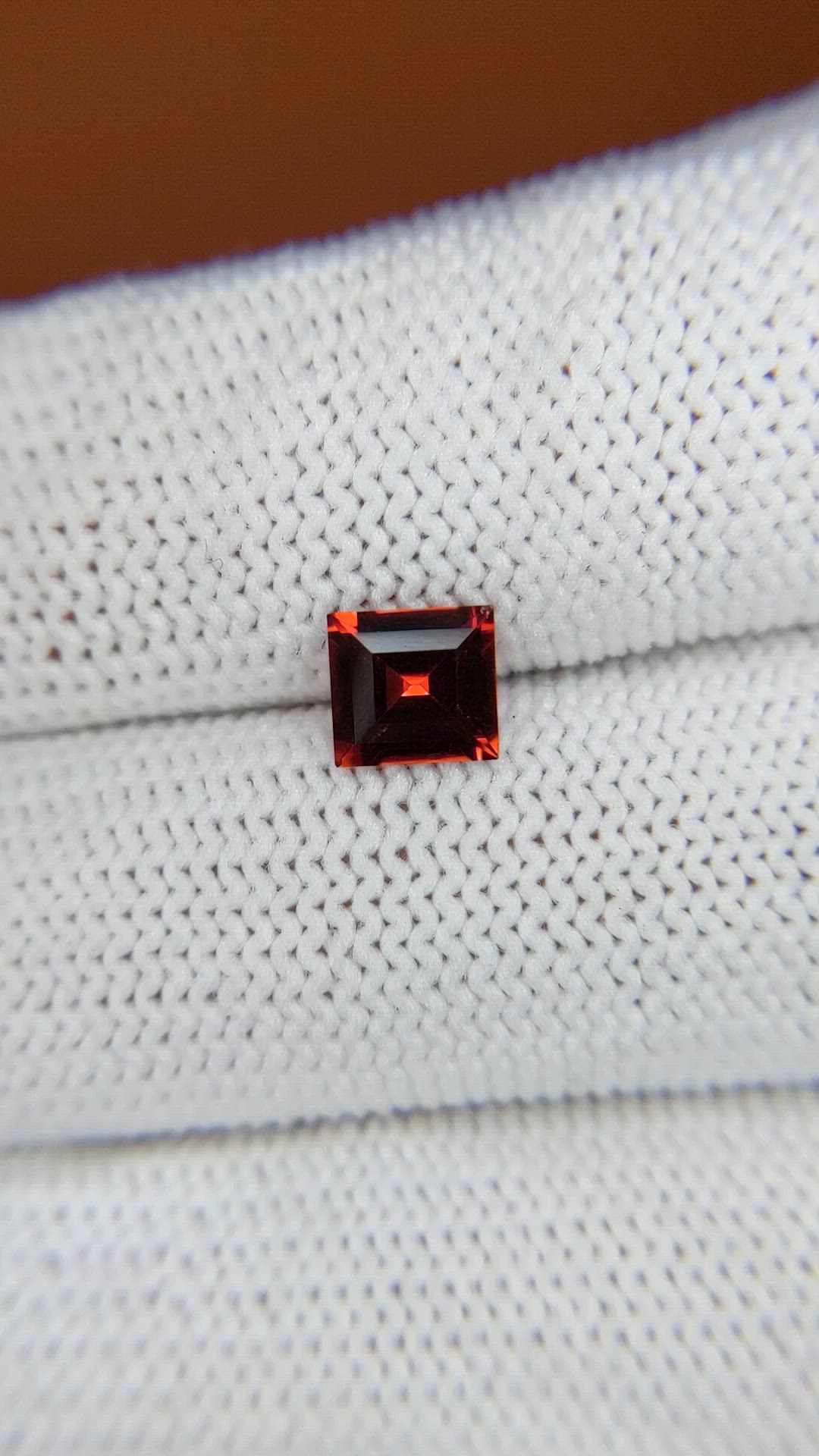 0.97 Ct. Orange Hessonite Garnet from Madagascar Size Video