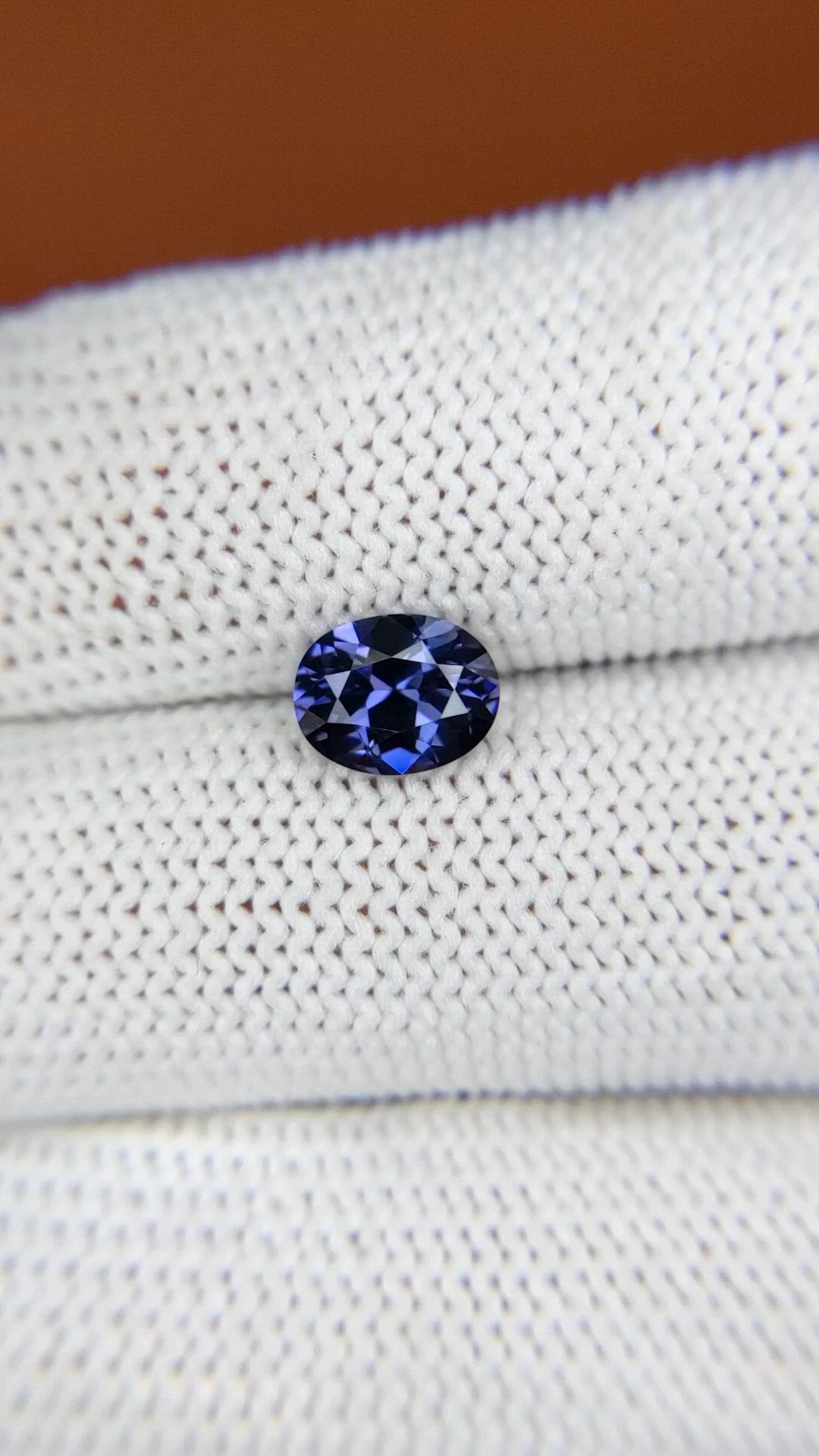 1.22 Ct. Blue Spinel from Ceylon (Sri Lanka) Size Video