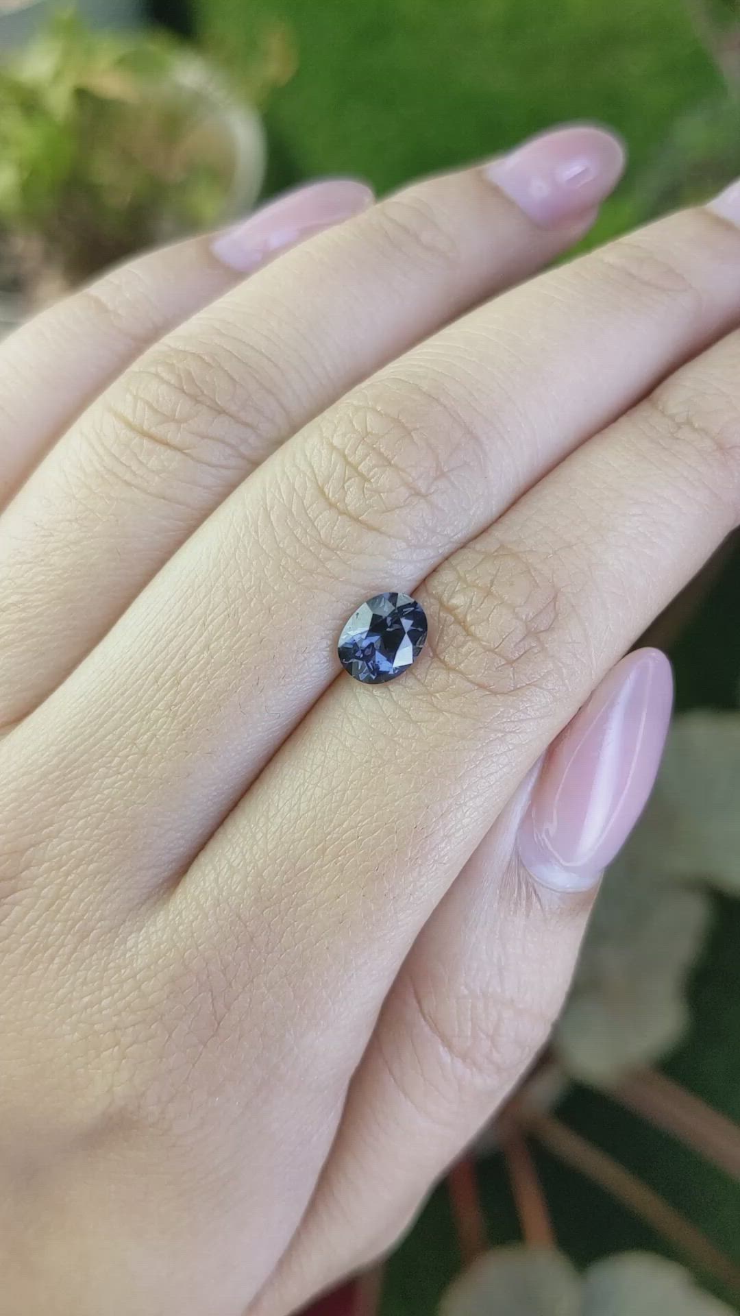 1.22 Ct. Blue Spinel from Ceylon (Sri Lanka) Size Video