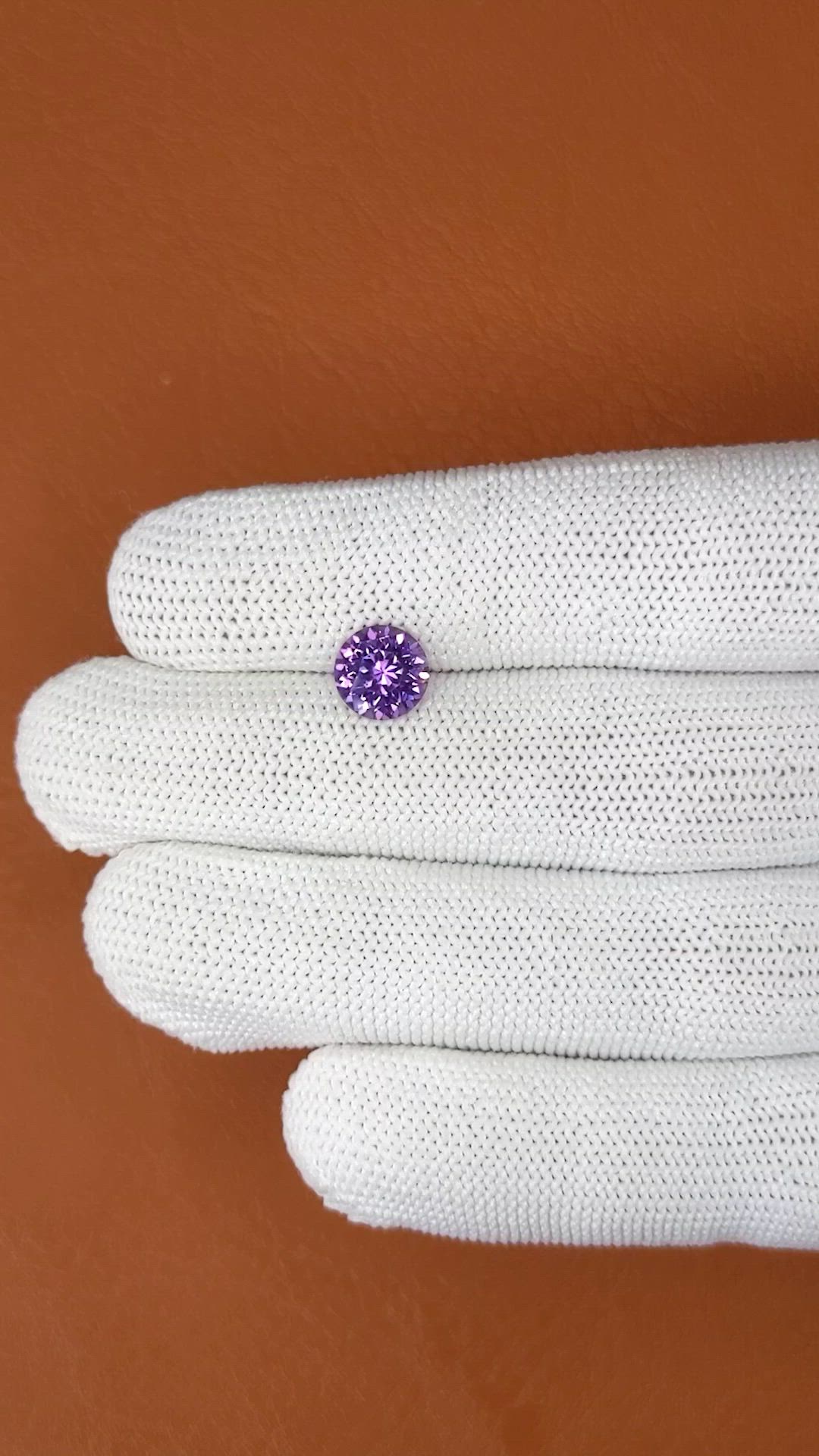 2.15 Ct. Purple Spinel from Ceylon (Sri Lanka) Size Video