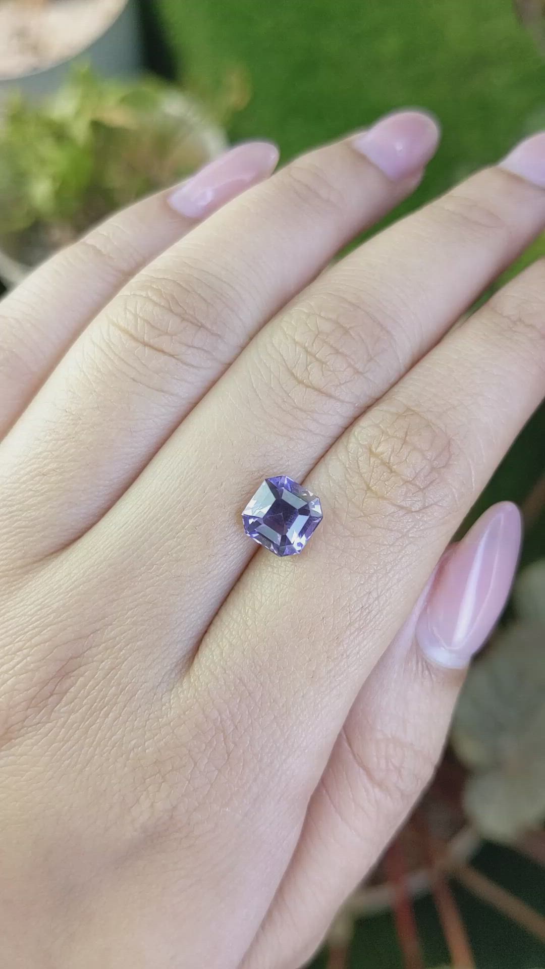 2.87 Ct. Purple Spinel from Ceylon (Sri Lanka) Size Video