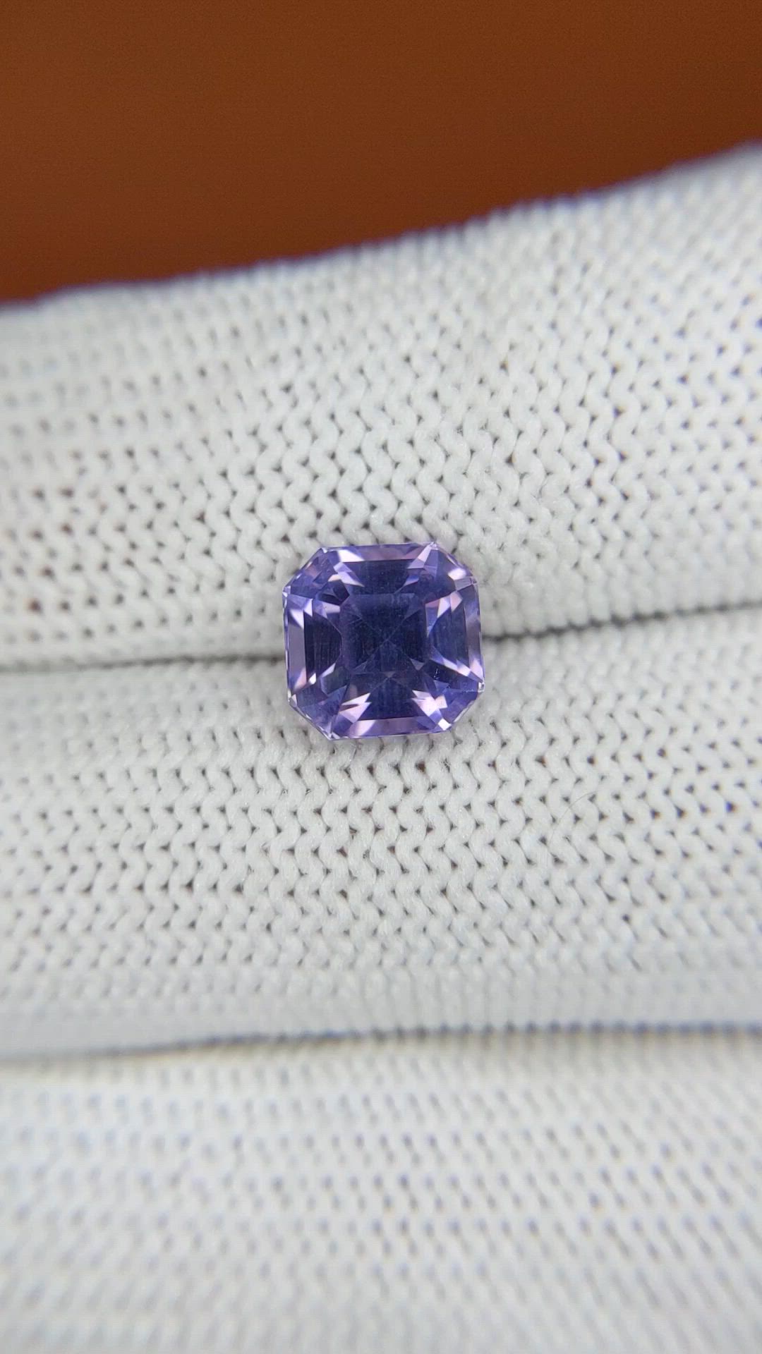 2.87 Ct. Purple Spinel from Ceylon (Sri Lanka) Size Video