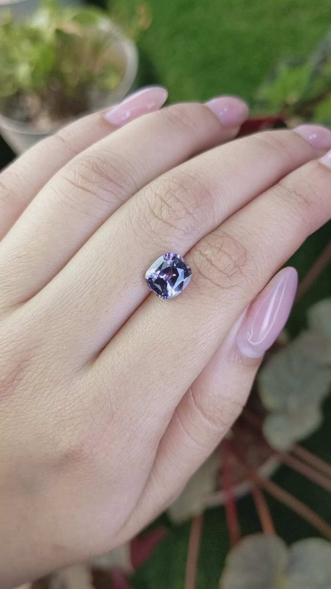 2.75 Ct. Purple Spinel from Ceylon (Sri Lanka) Size Video