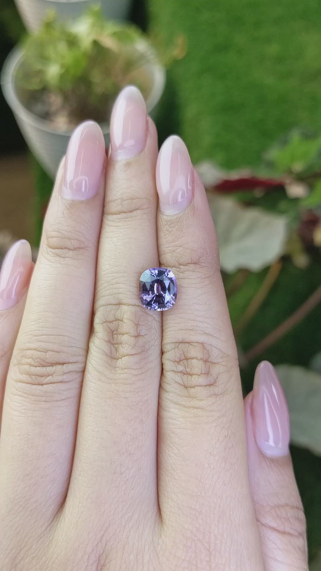 2.75 Ct. Purple Spinel from Ceylon (Sri Lanka) Size Video