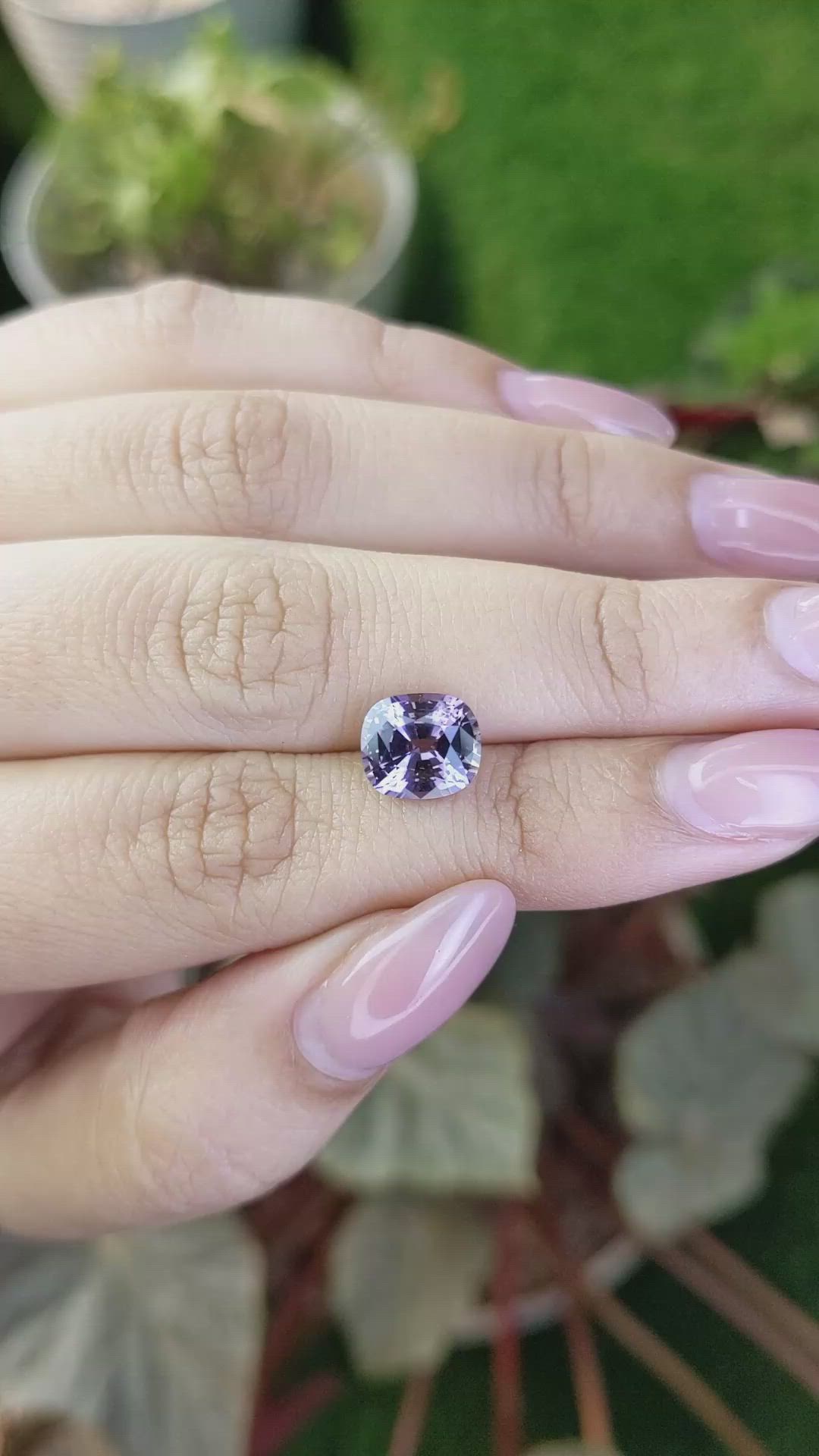 2.75 Ct. Purple Spinel from Ceylon (Sri Lanka) Size Video
