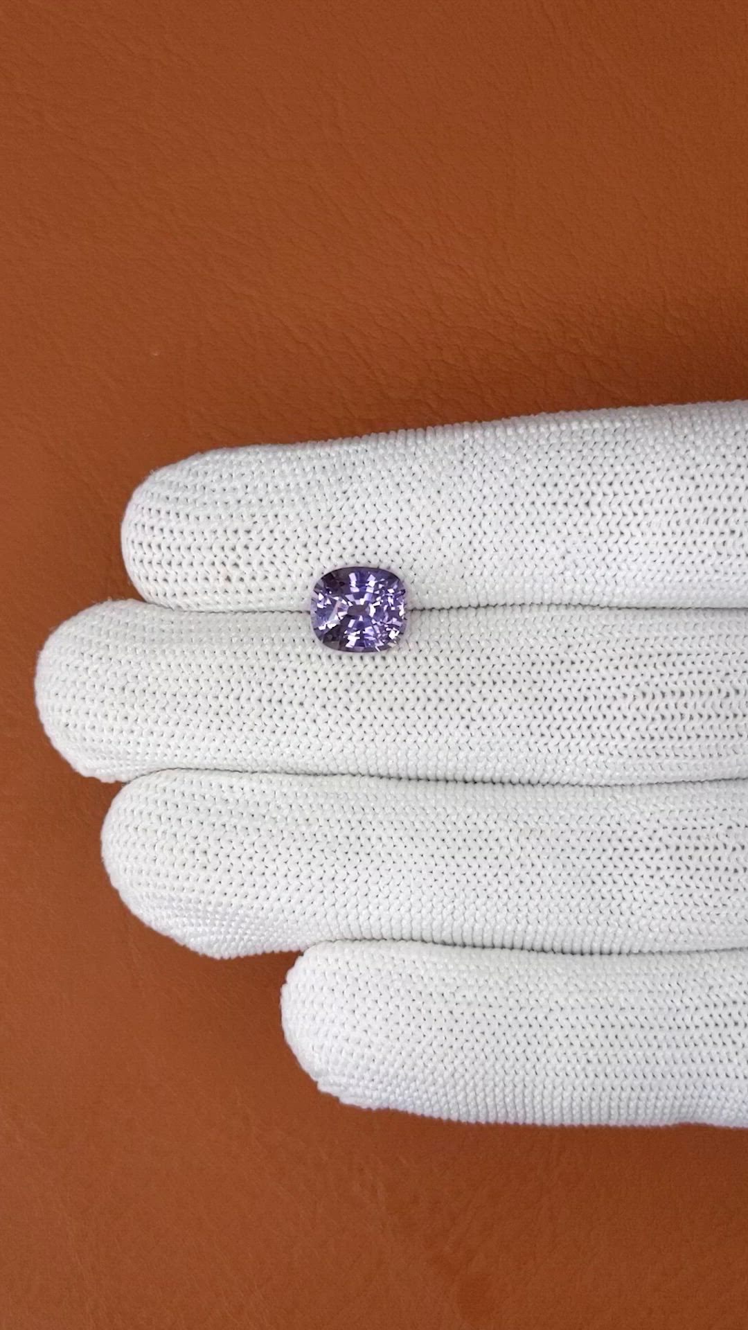 2.75 Ct. Purple Spinel from Ceylon (Sri Lanka) Size Video