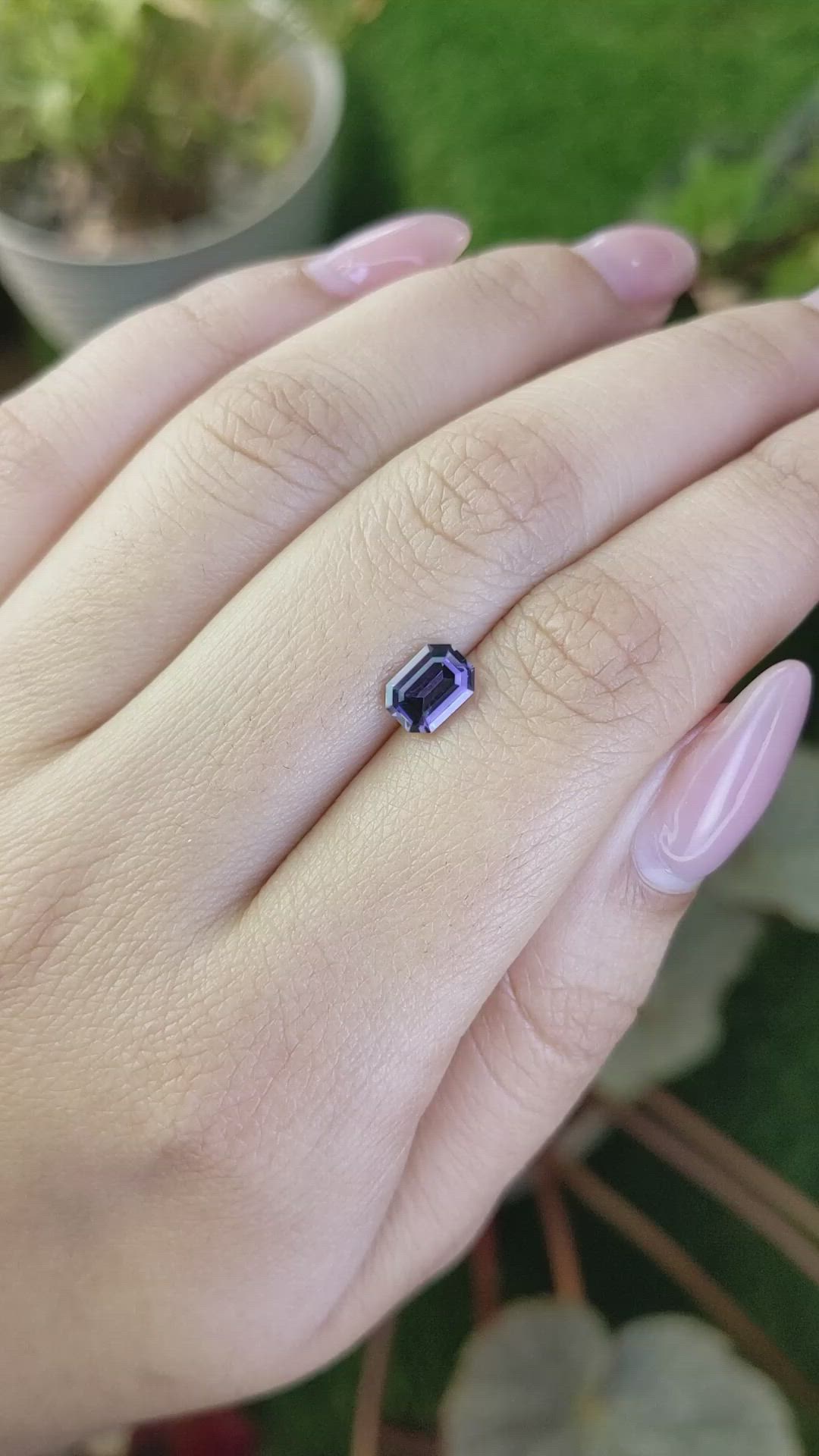 1.06 Ct. Purple Spinel from Ceylon (Sri Lanka) Size Video