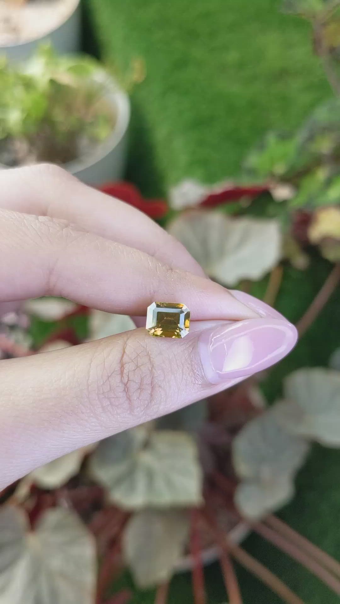 3.52 Ct. Yellowish Brown Zircon from Ceylon (Sri Lanka) Size Video