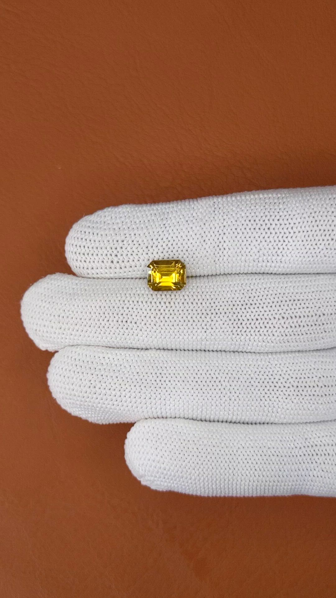 3.52 Ct. Yellowish Brown Zircon from Ceylon (Sri Lanka) Size Video