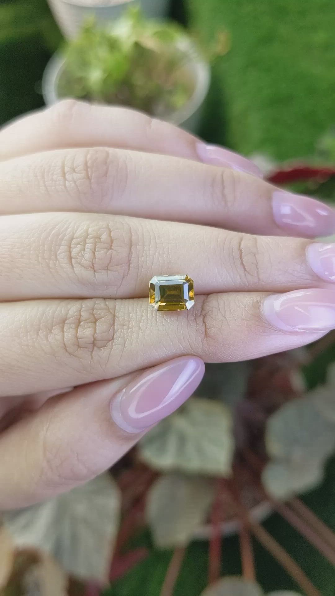 3.52 Ct. Yellowish Brown Zircon from Ceylon (Sri Lanka) Size Video
