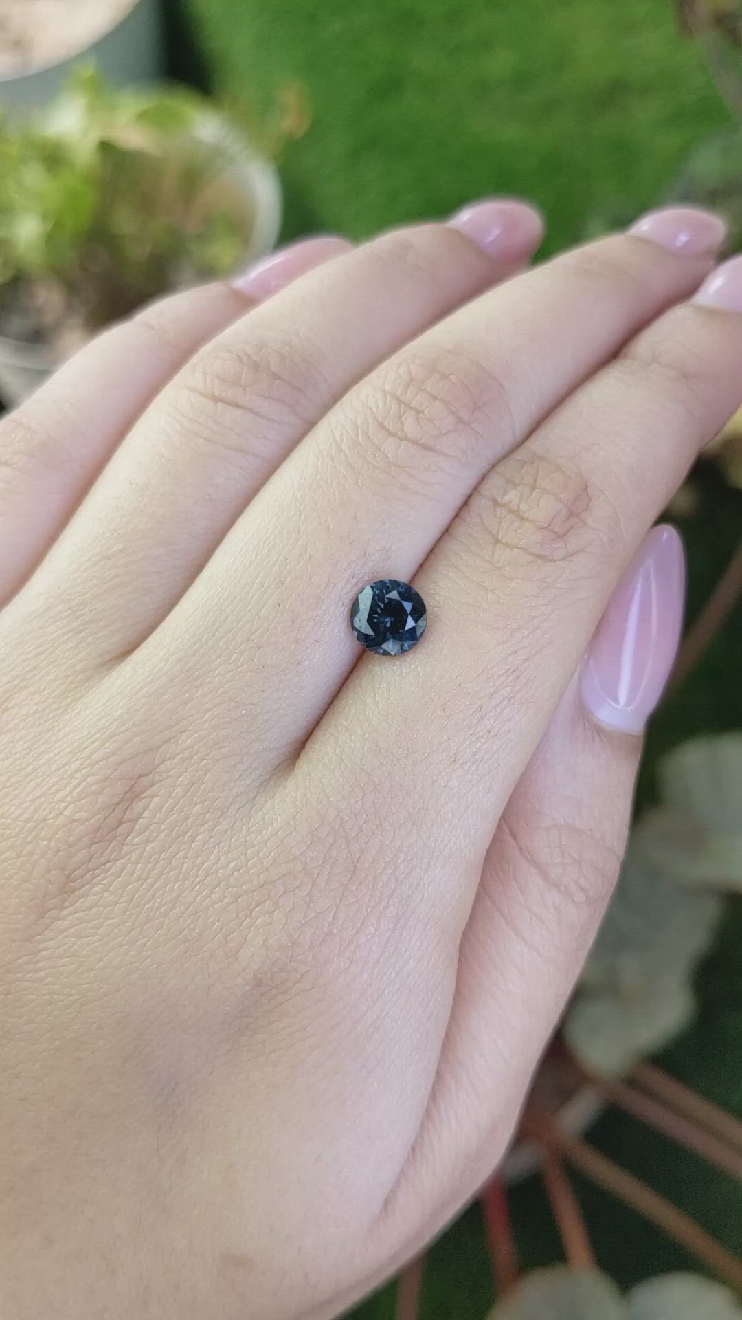 1.45 Ct. Blue Spinel from Ceylon (Sri Lanka) Size Video