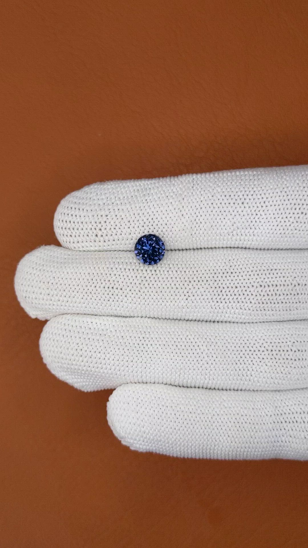 1.45 Ct. Blue Spinel from Ceylon (Sri Lanka) Size Video