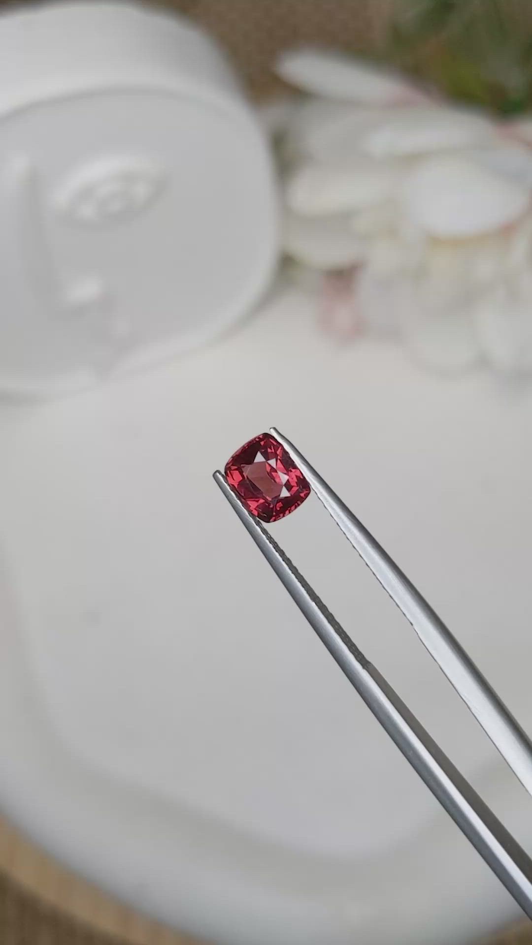 1.19 Ct. Red Almandine Garnet from Mozambique Size Video