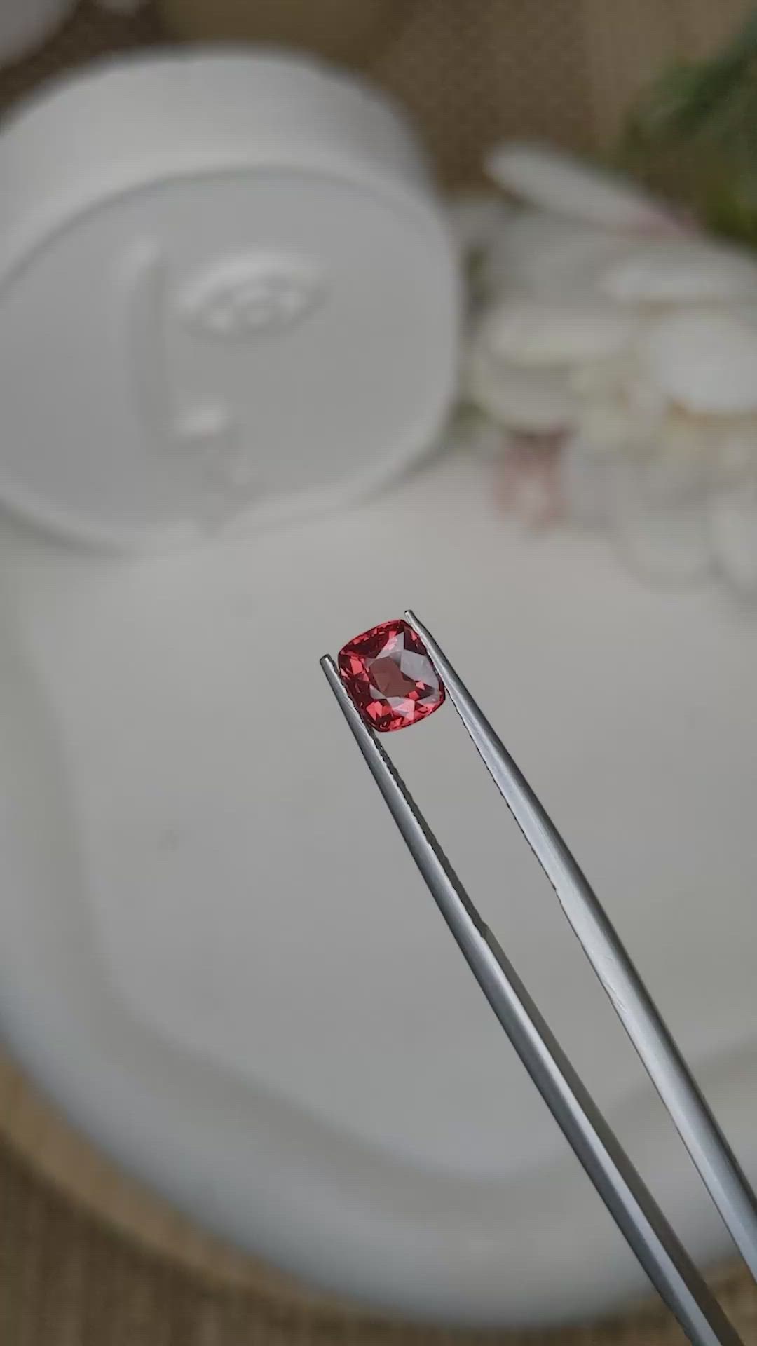 1.06 Ct. Red Almandine Garnet from Mozambique Size Video