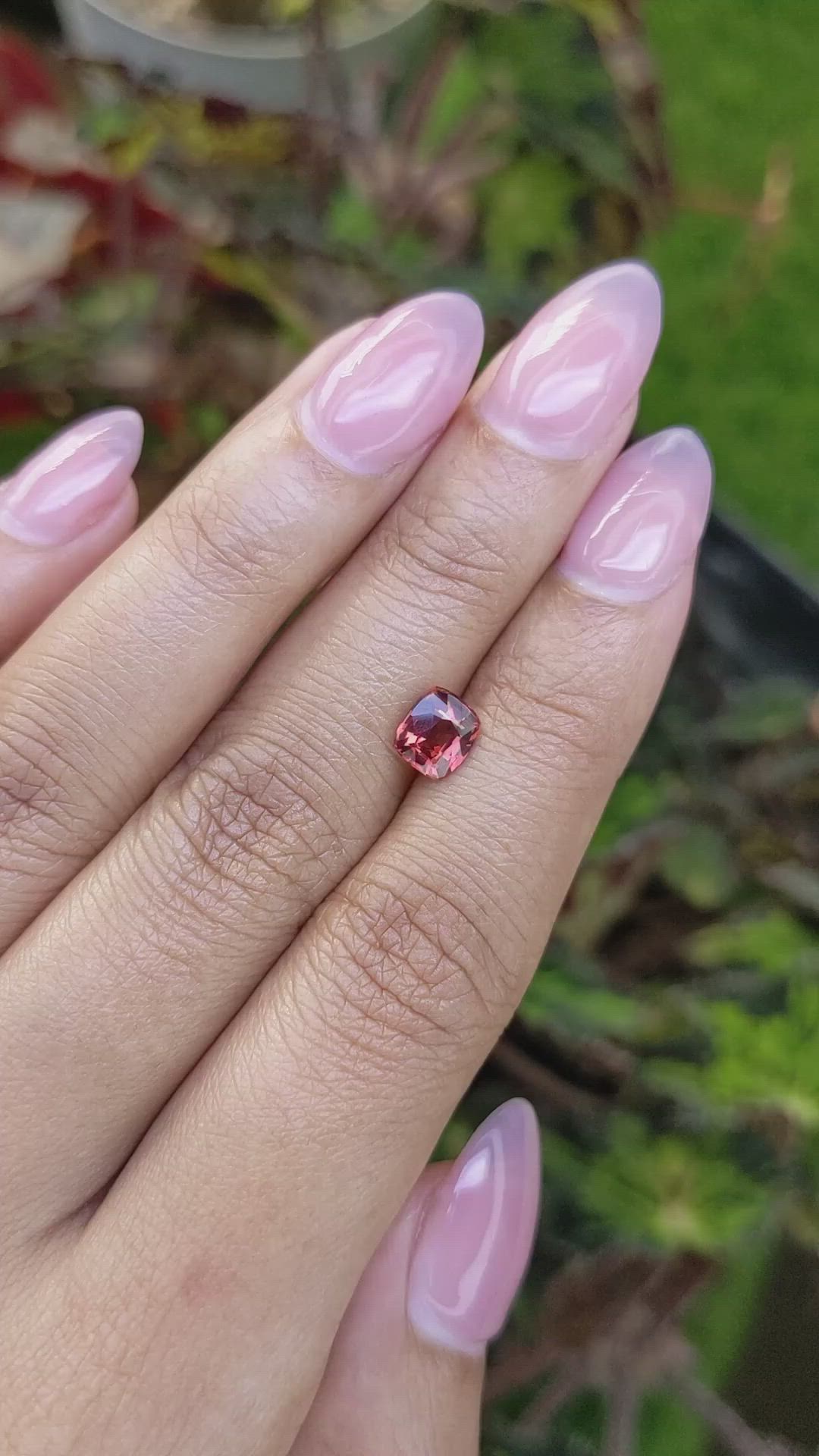 1.06 Ct. Red Almandine Garnet from Mozambique Size Video