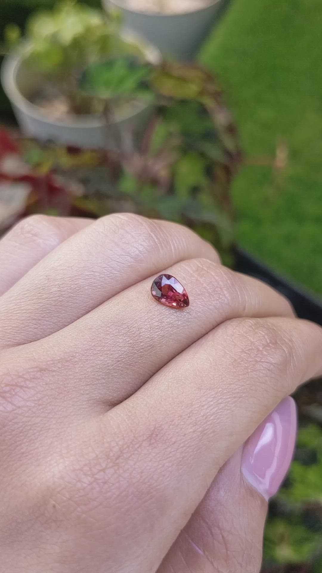 1.07 Ct. Red Almandine Garnet from Mozambique Size Video