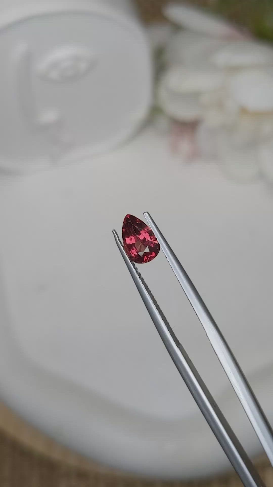 1.07 Ct. Red Almandine Garnet from Mozambique Size Video