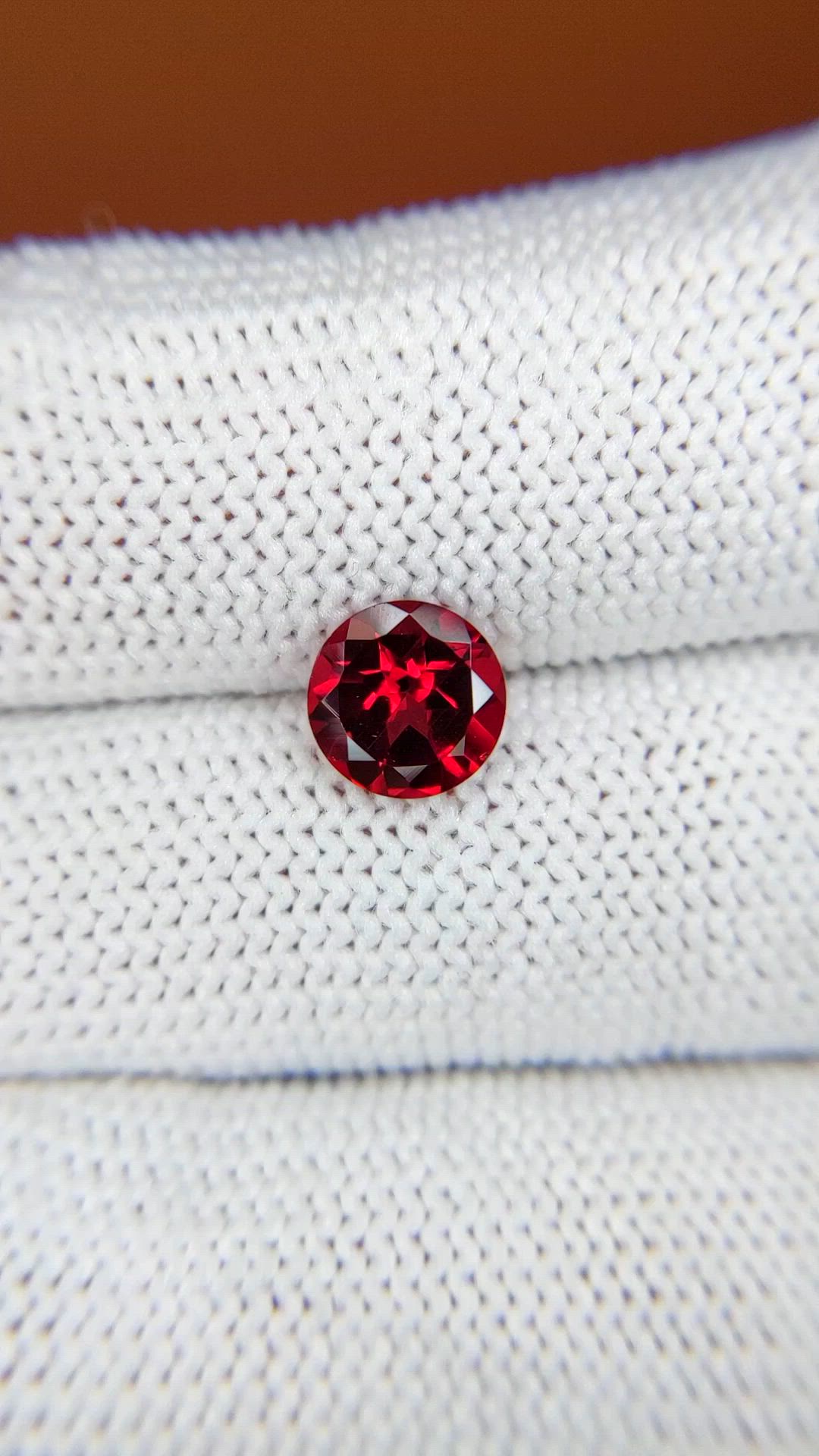 1.35 Ct. Red Almandine Garnet from Mozambique Size Video