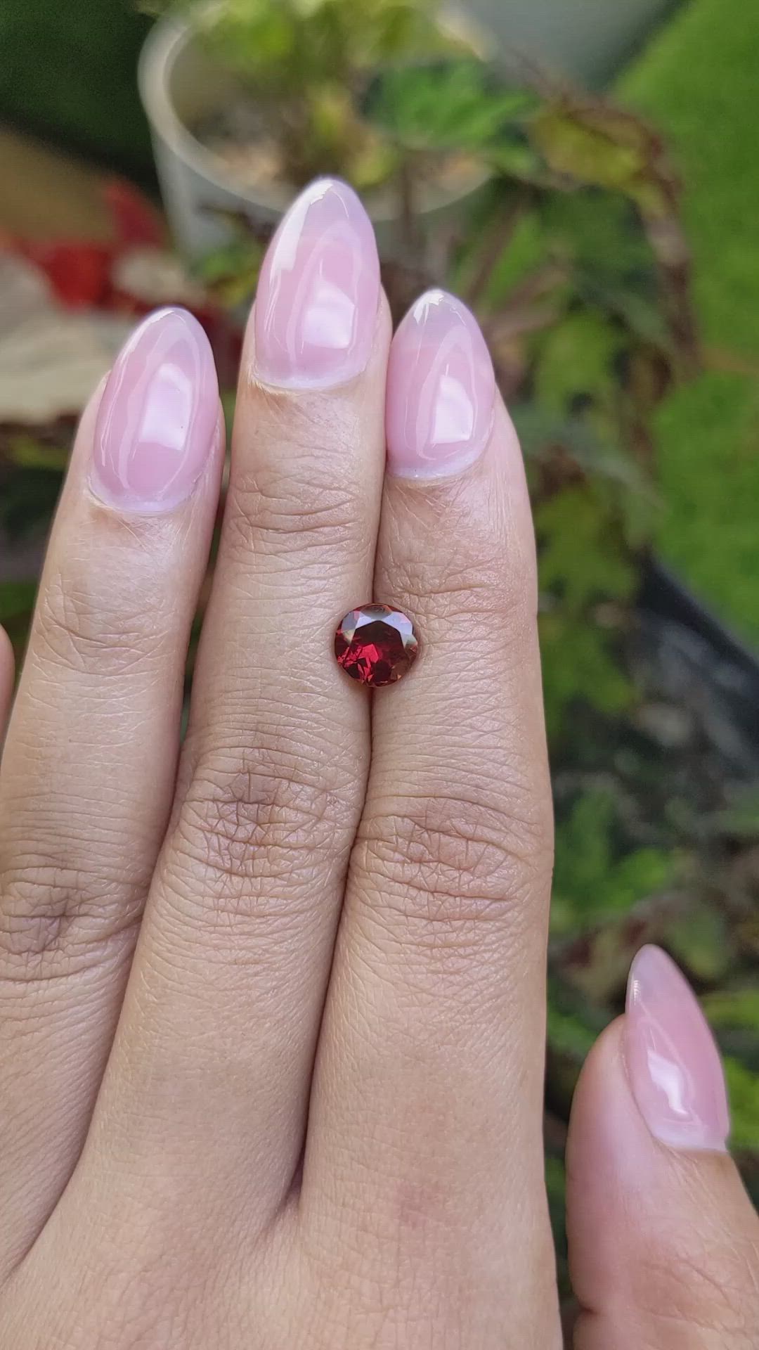 1.51 Ct. Red Almandine Garnet from Mozambique Size Video