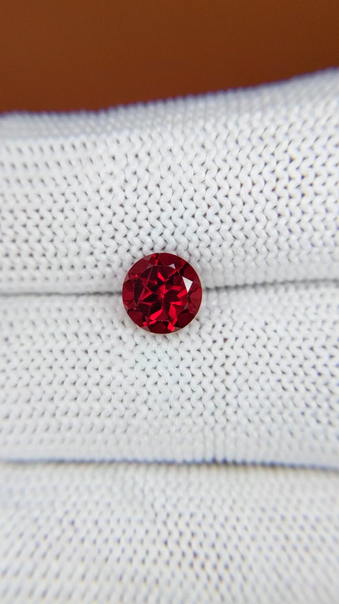 1.83 Ct. Red Almandine Garnet from Mozambique Size Video