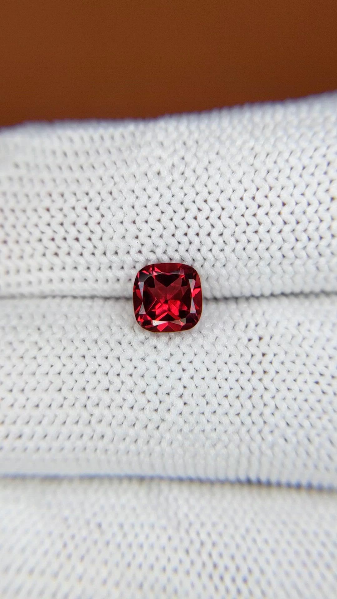 1.10 Ct. Red Almandine Garnet from Mozambique Size Video