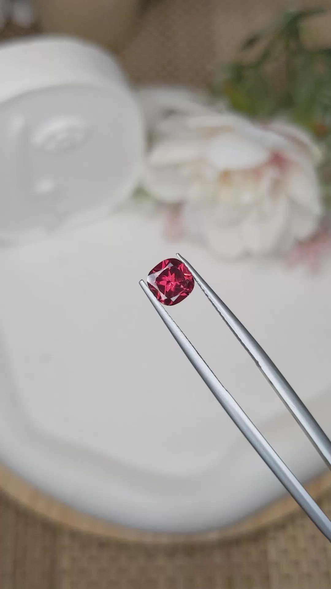 1.17 Ct. Red Almandine Garnet from Mozambique Size Video