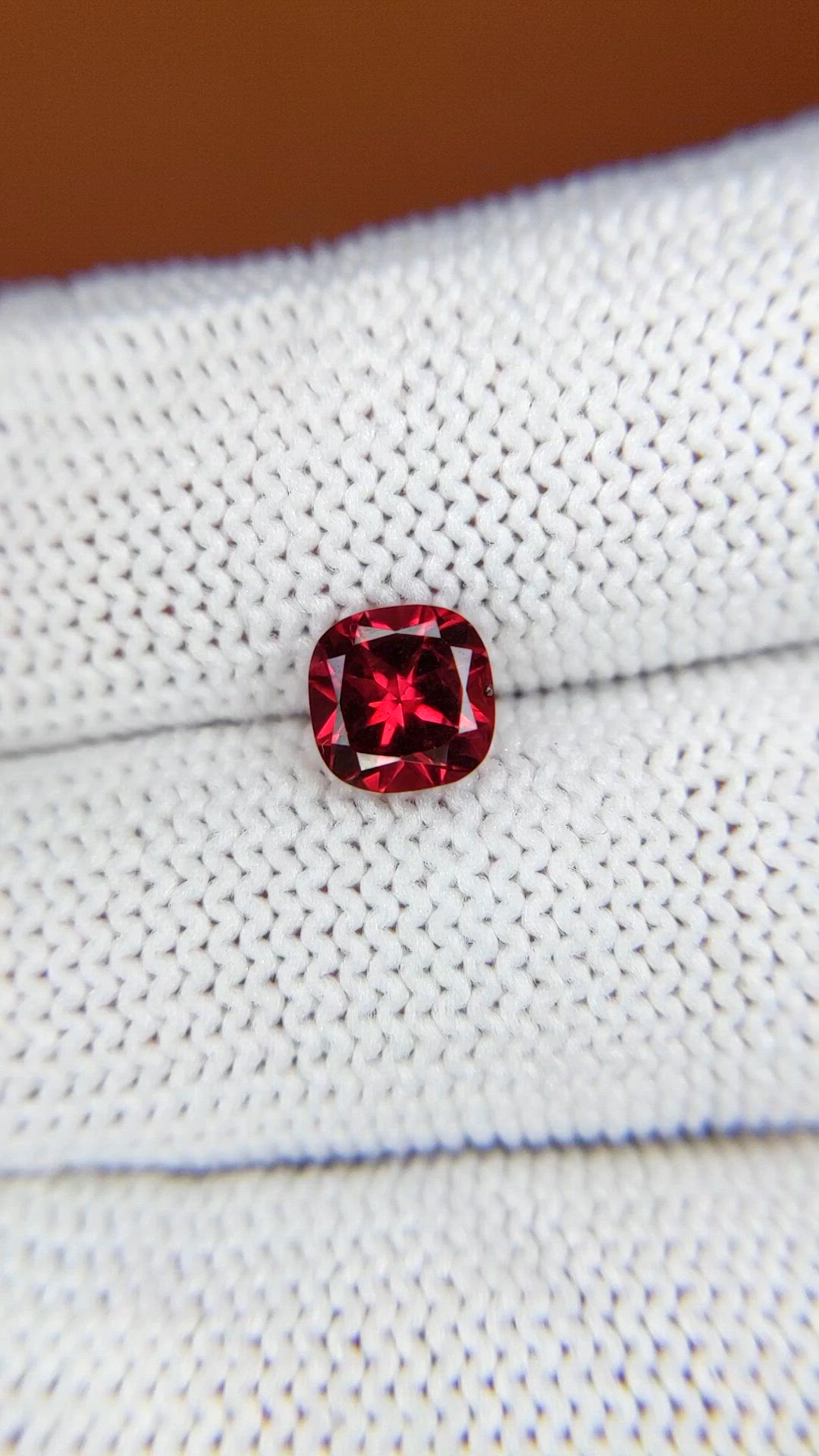 1.17 Ct. Red Almandine Garnet from Mozambique Size Video