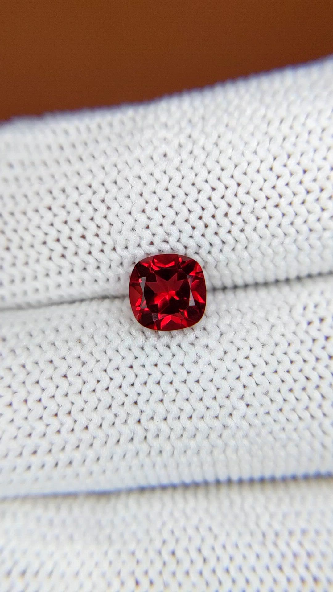 1.11 Ct. Red Almandine Garnet from Mozambique Size Video