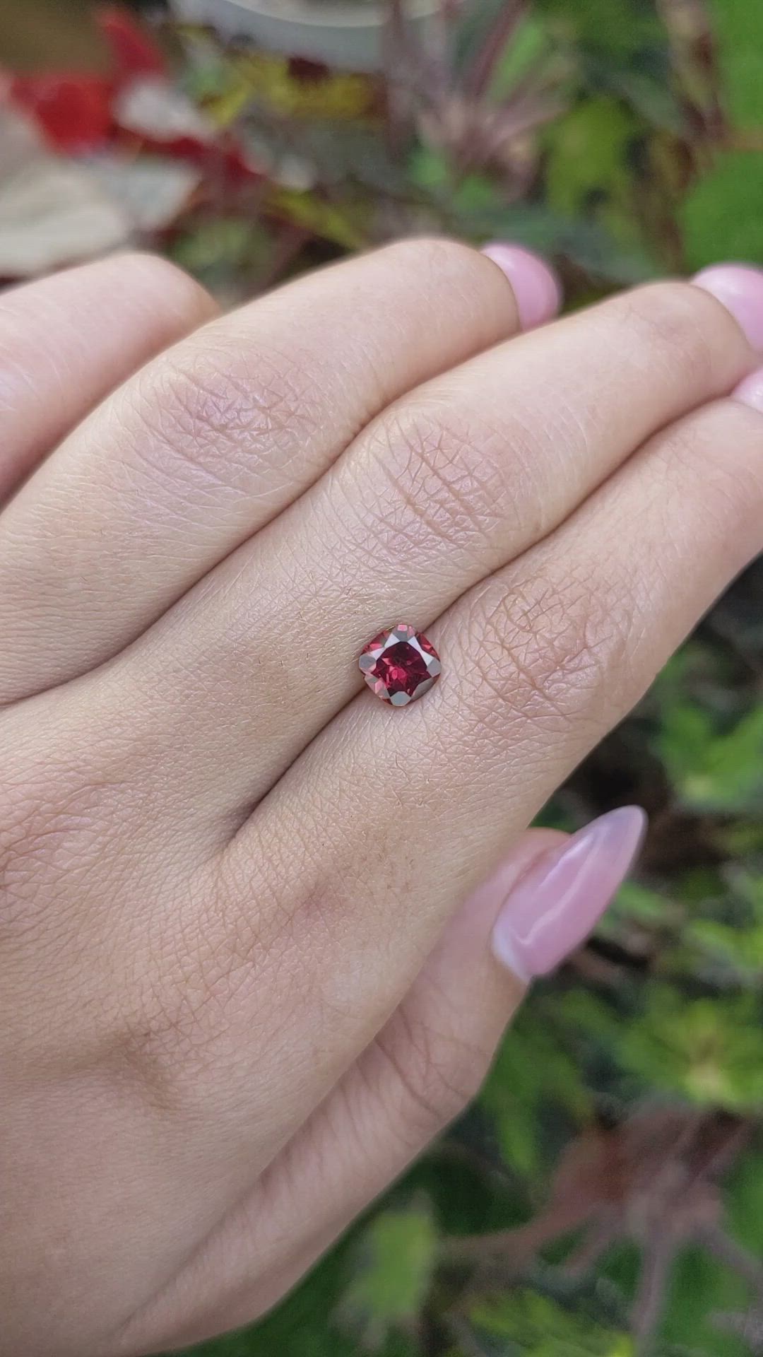 1.12 Ct. Red Almandine Garnet from Mozambique Size Video
