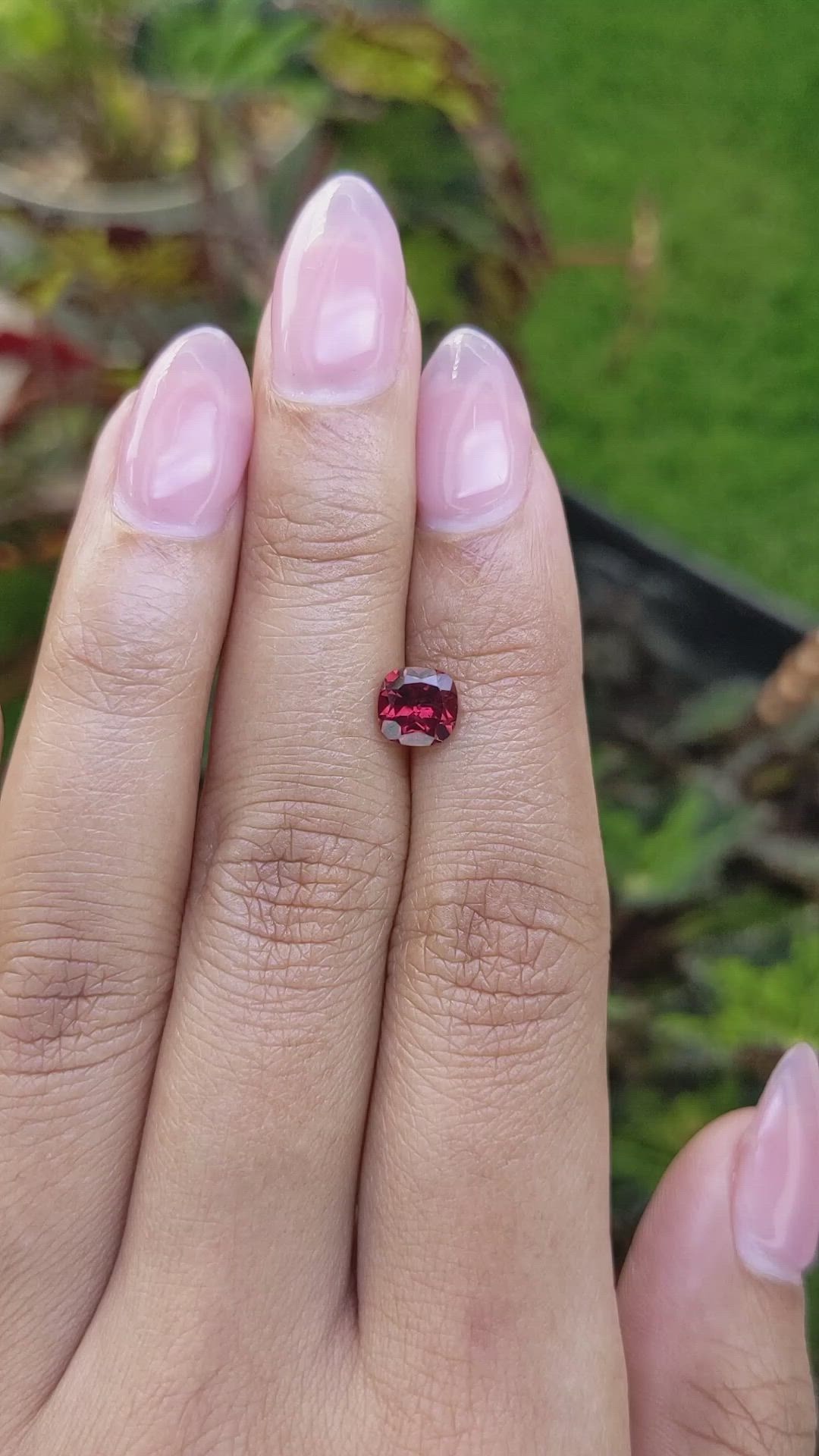1.12 Ct. Red Almandine Garnet from Mozambique Size Video