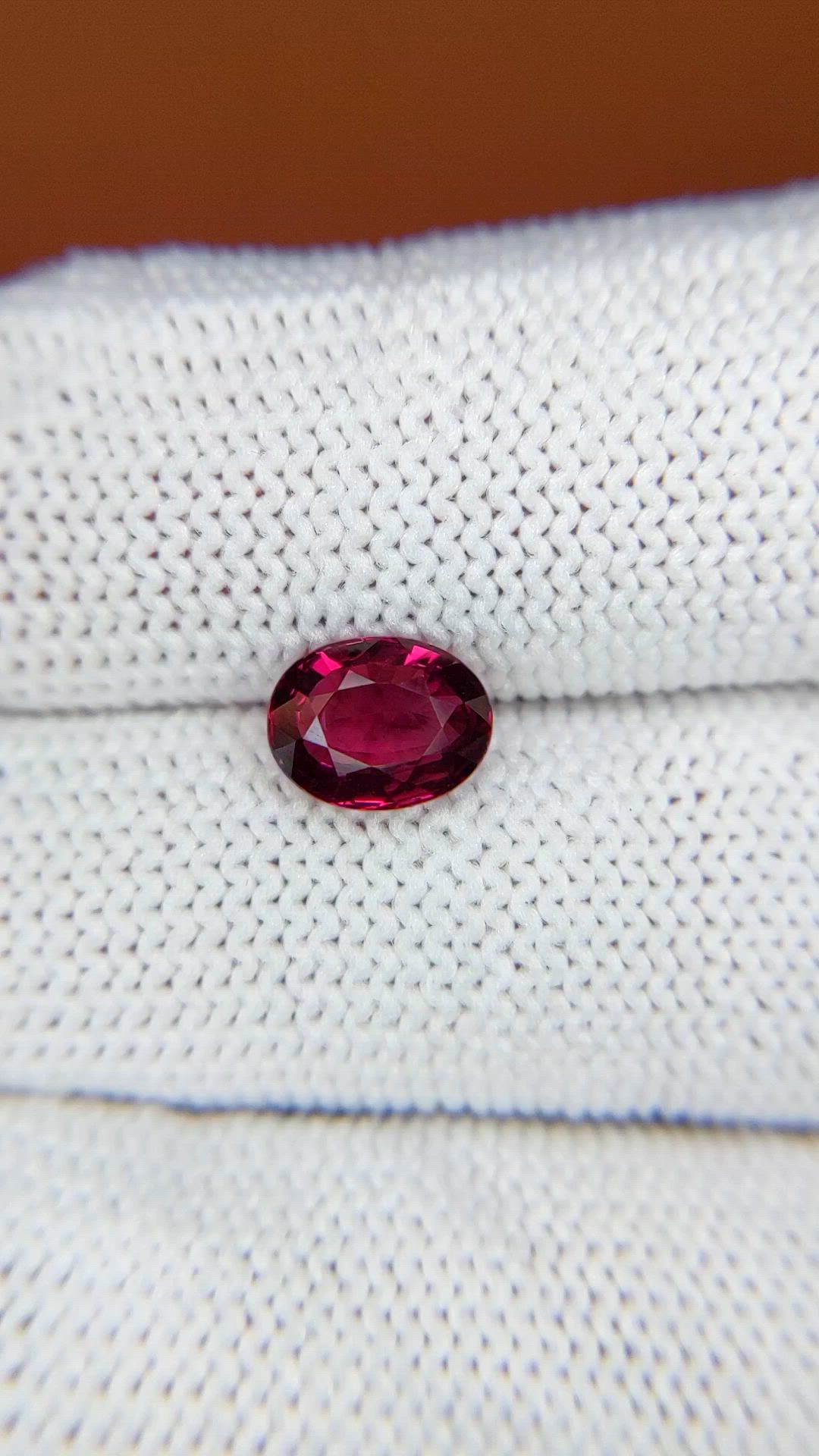 1.51 Ct. Pinkish Purple Rhodolite Garnet from Mozambique Size Video