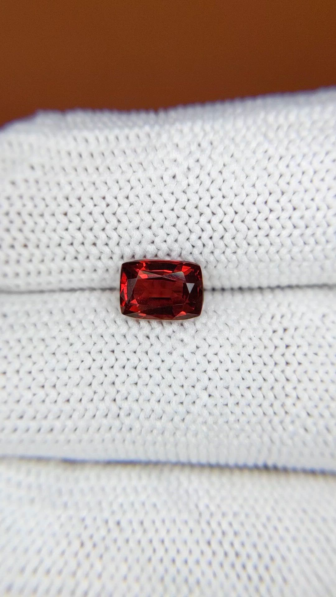 1.47 Ct. Red Rhodolite Garnet from Mozambique Size Video