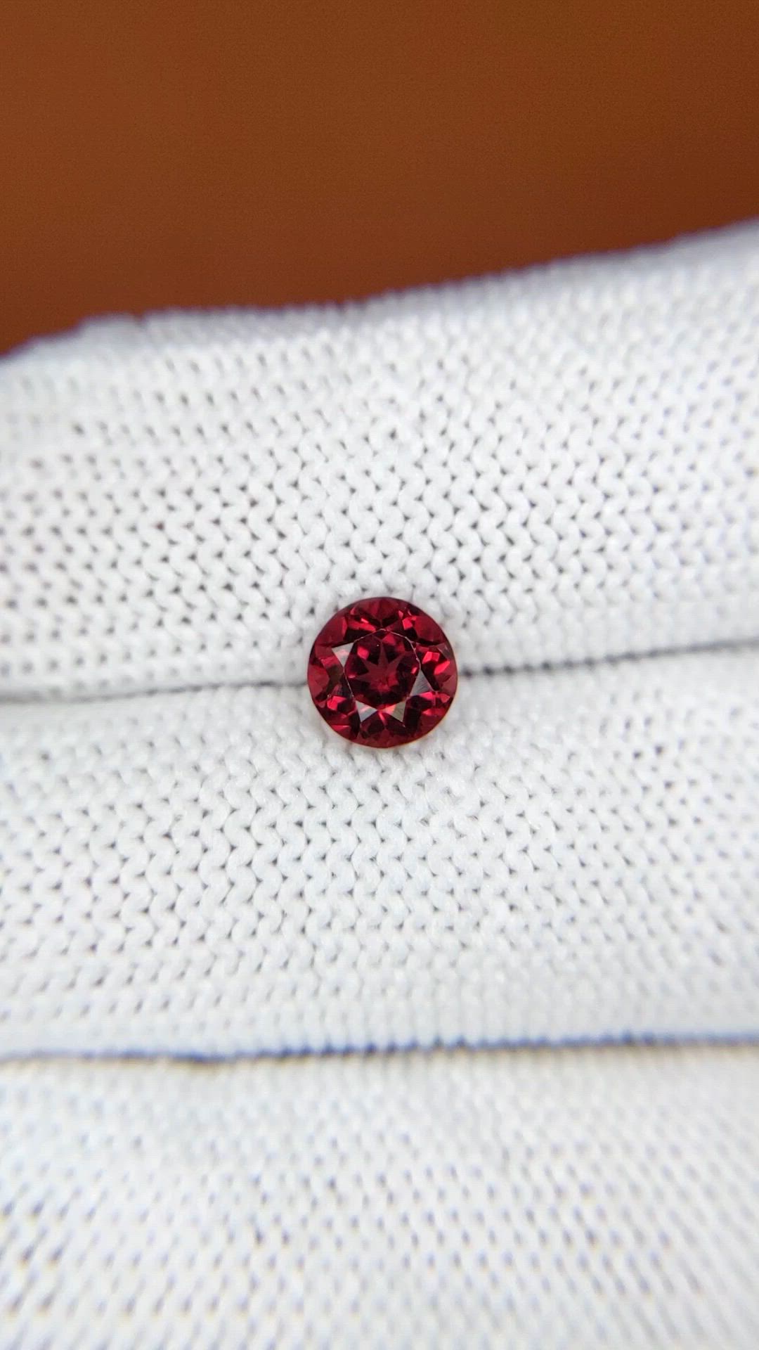 1.21 Ct. Red Almandine Garnet from Mozambique Size Video