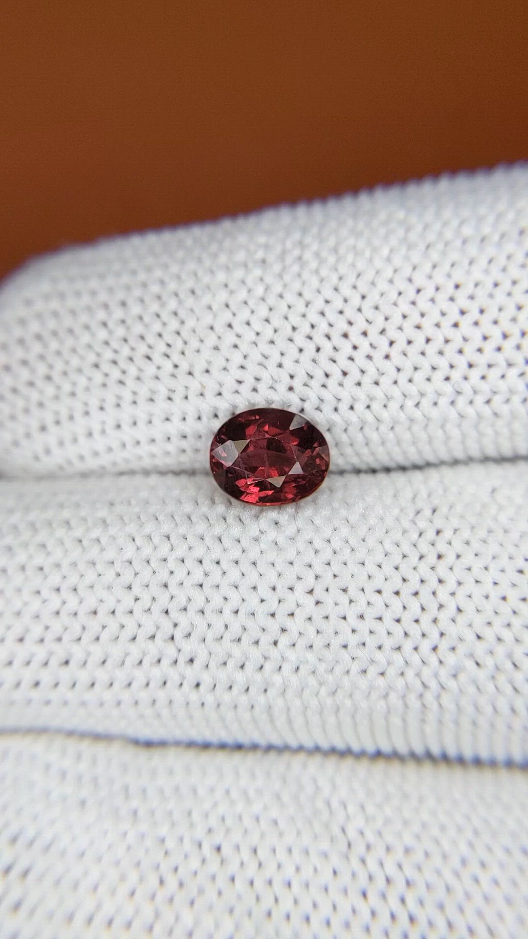 1.22 Ct. Red Almandine Garnet from Mozambique Size Video