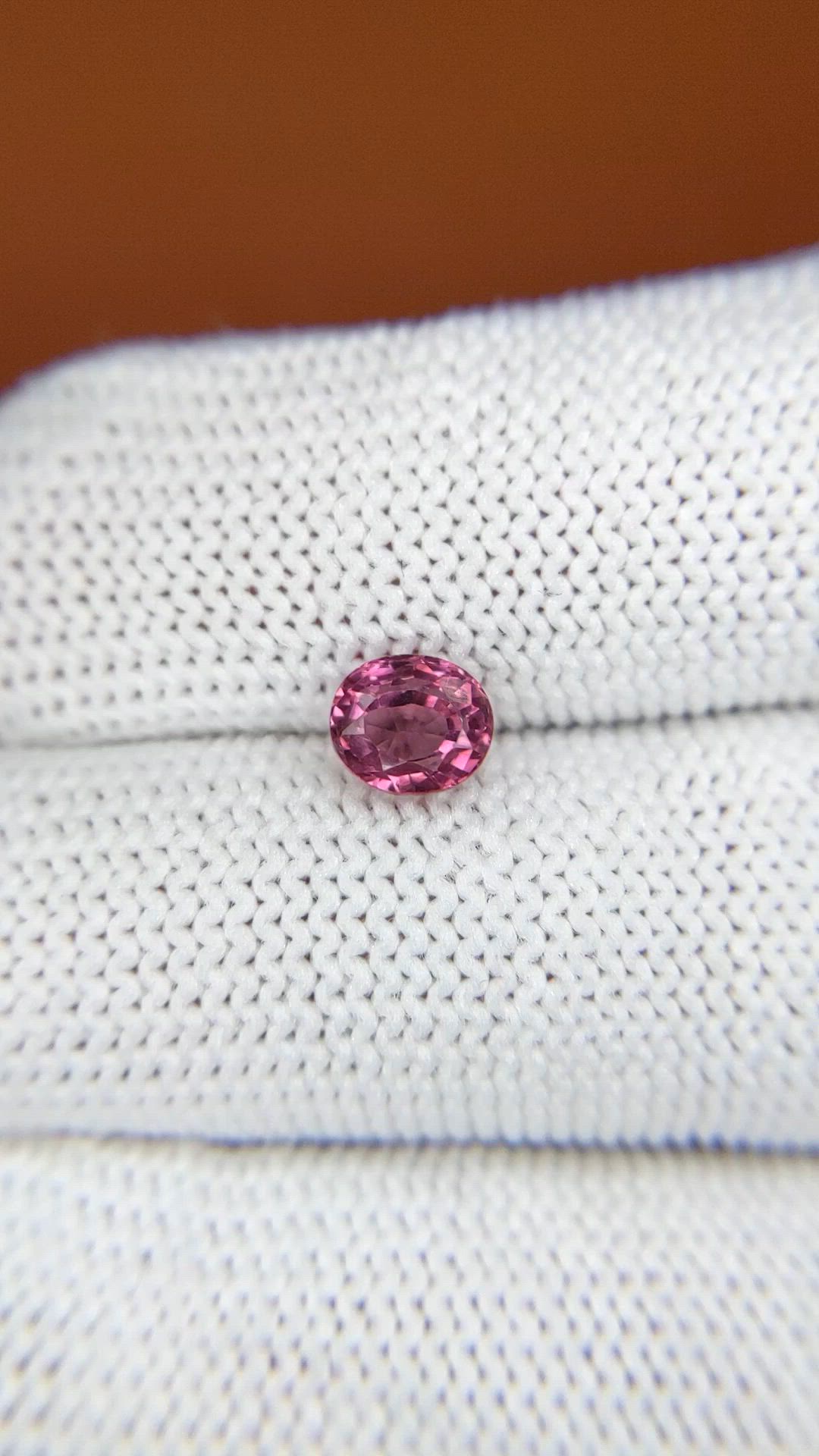 1.11 Ct. Pinkish Purple Rhodolite Garnet from Mozambique Size Video