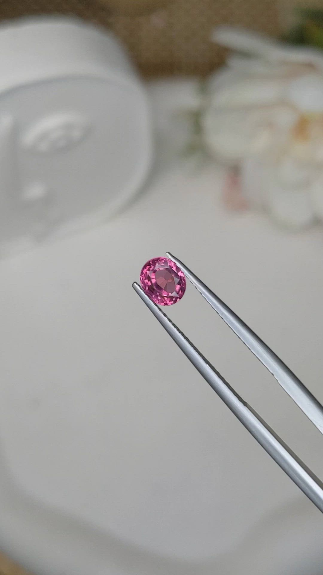 1.11 Ct. Pinkish Purple Rhodolite Garnet from Mozambique Size Video