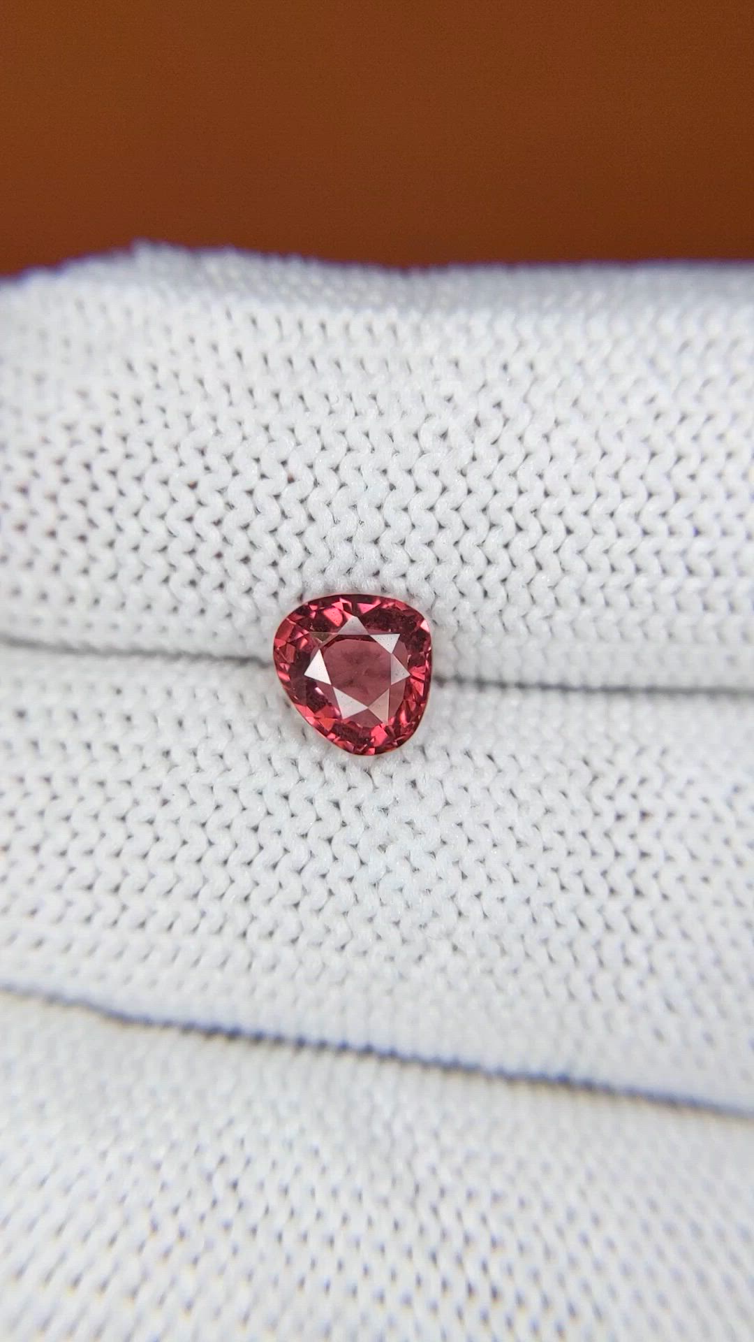 1.08 Ct. Pinkish Red Almandine Garnet from Mozambique Size Video