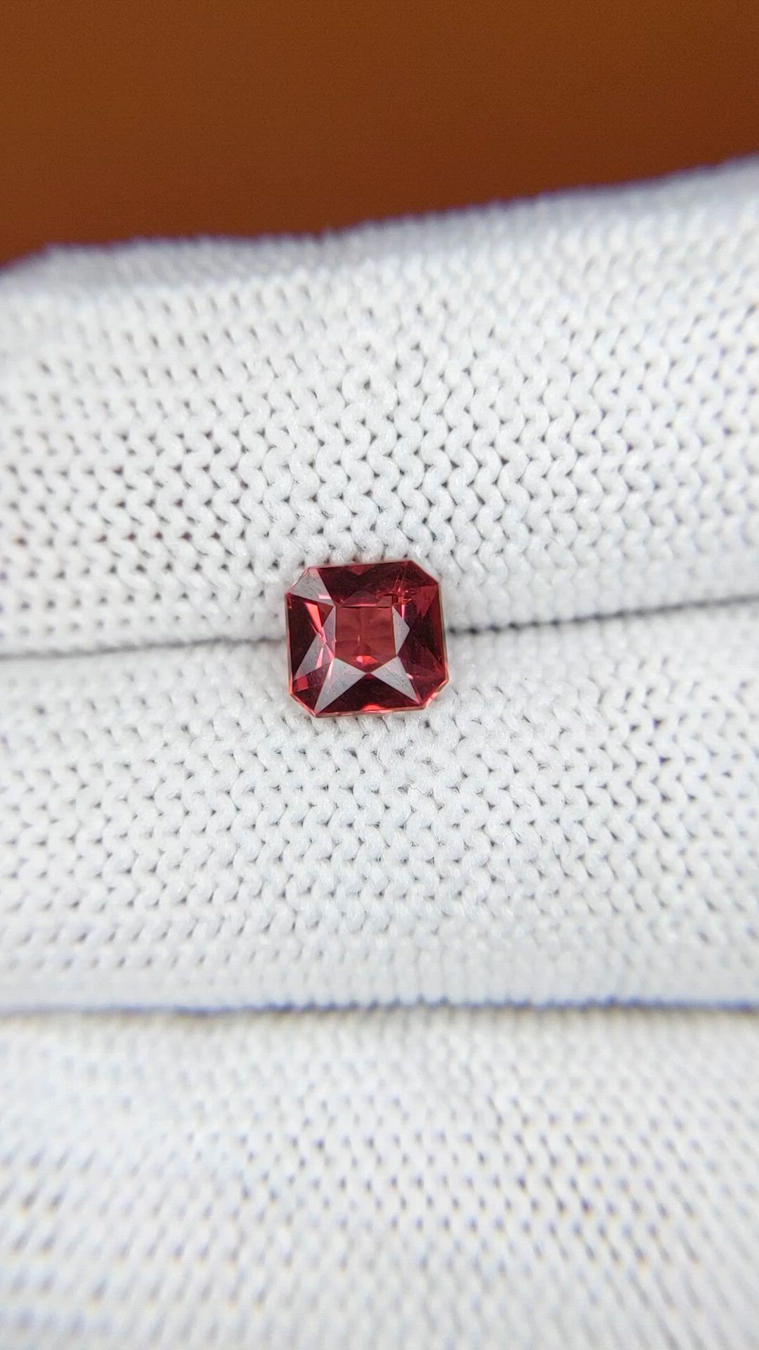 1.07 Ct. Red Almandine Garnet from Mozambique Size Video