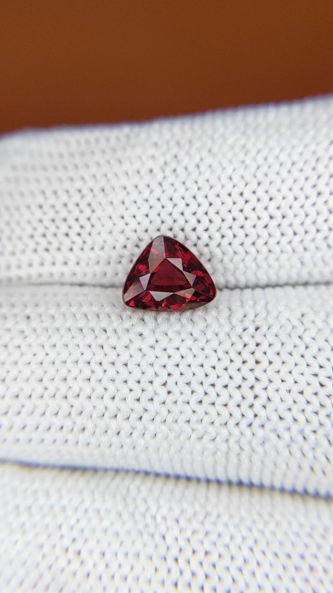 1.65 Ct. Red Almandine Garnet from Mozambique Size Video