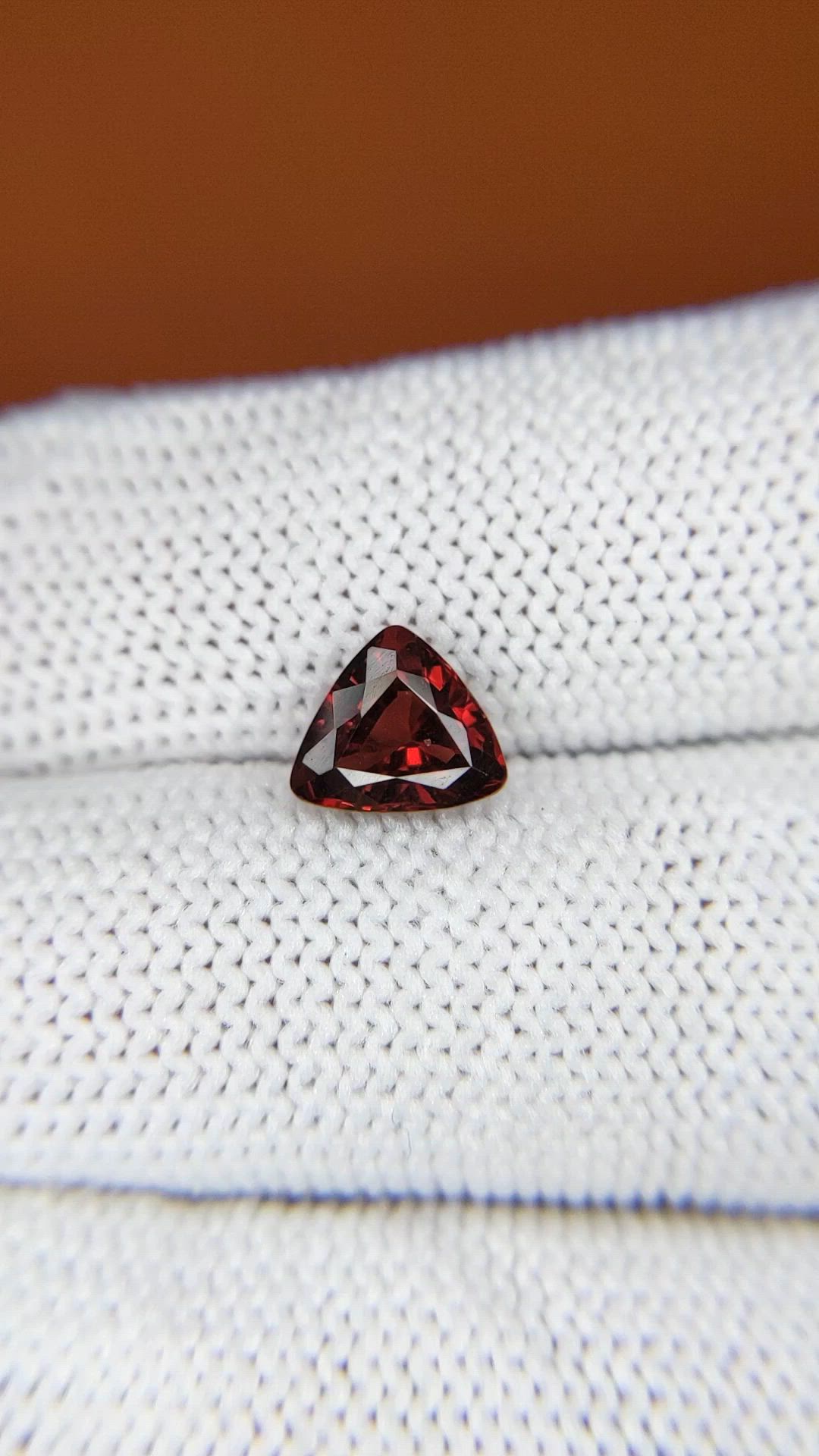 1.36 Ct. Red Almandine Garnet from Mozambique Size Video