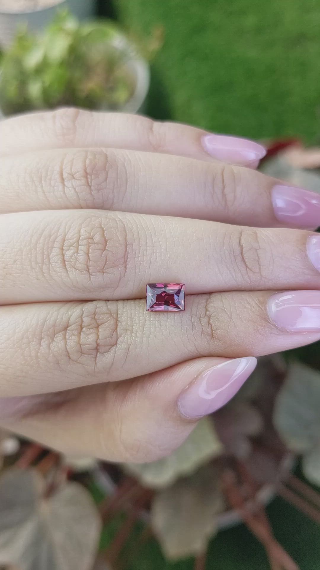 1.52 Ct. Red Almandine Garnet from Mozambique Size Video